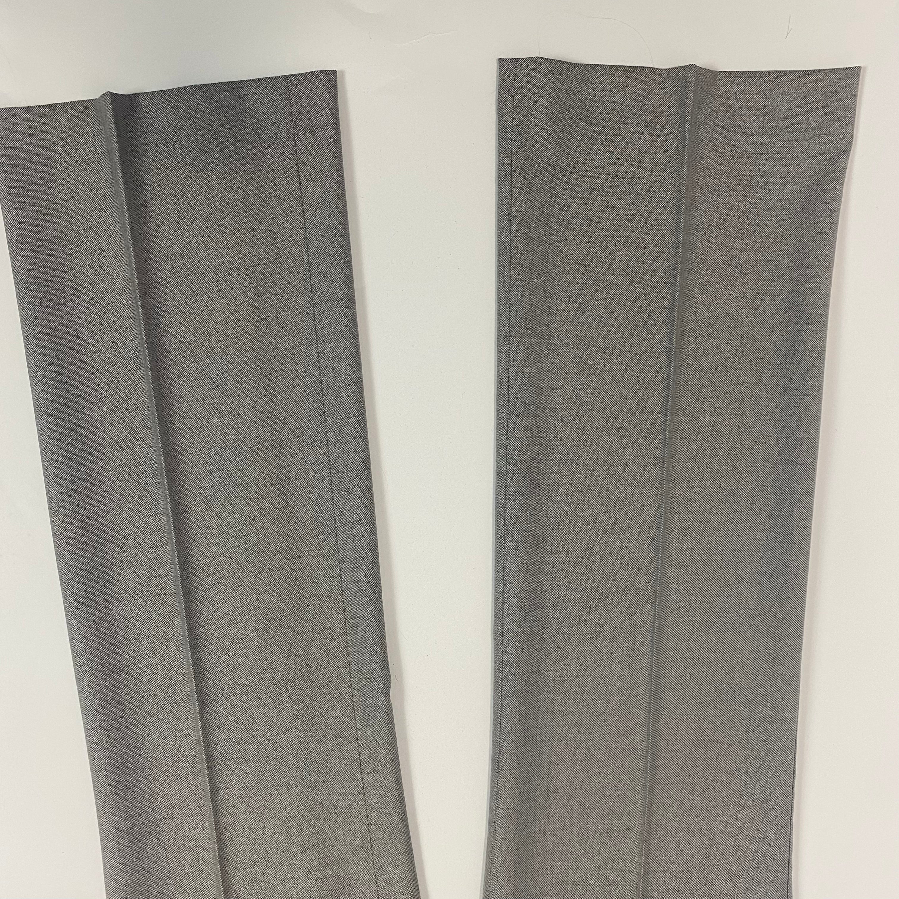 Max Mara Pearl Grey Straight Leg Trousers S