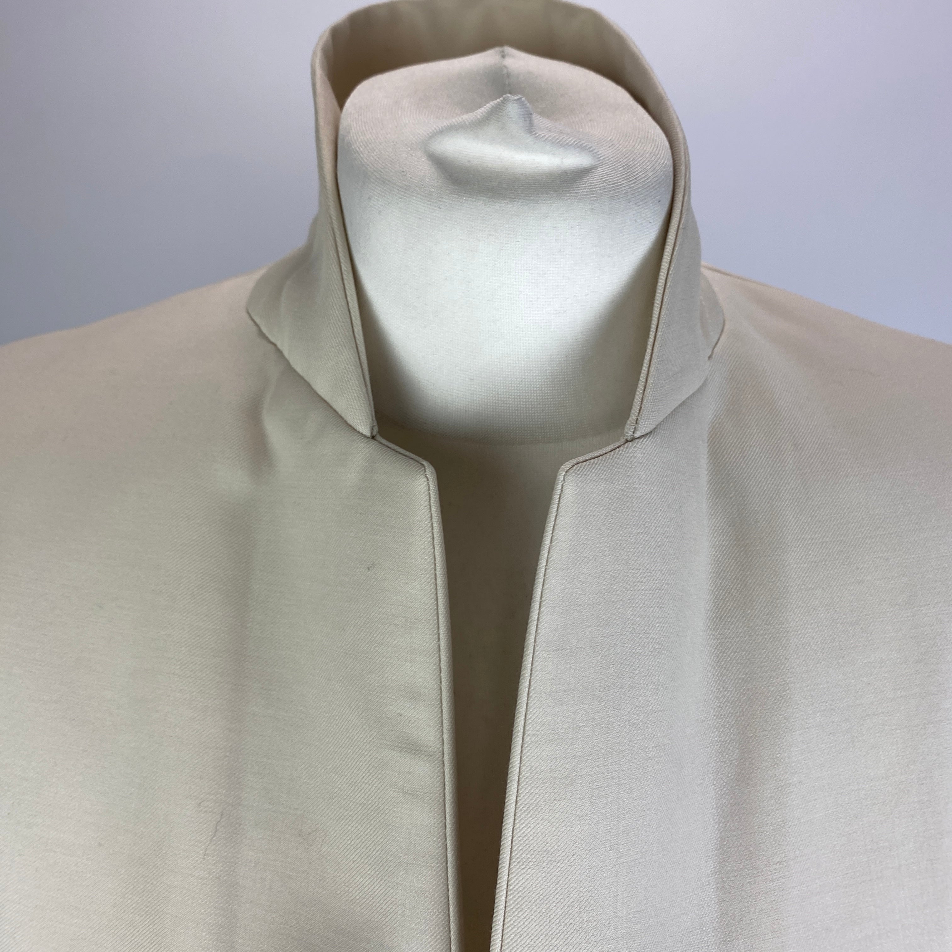 Stella McCartney Cream Wool Skinny Lapel Jacket S
