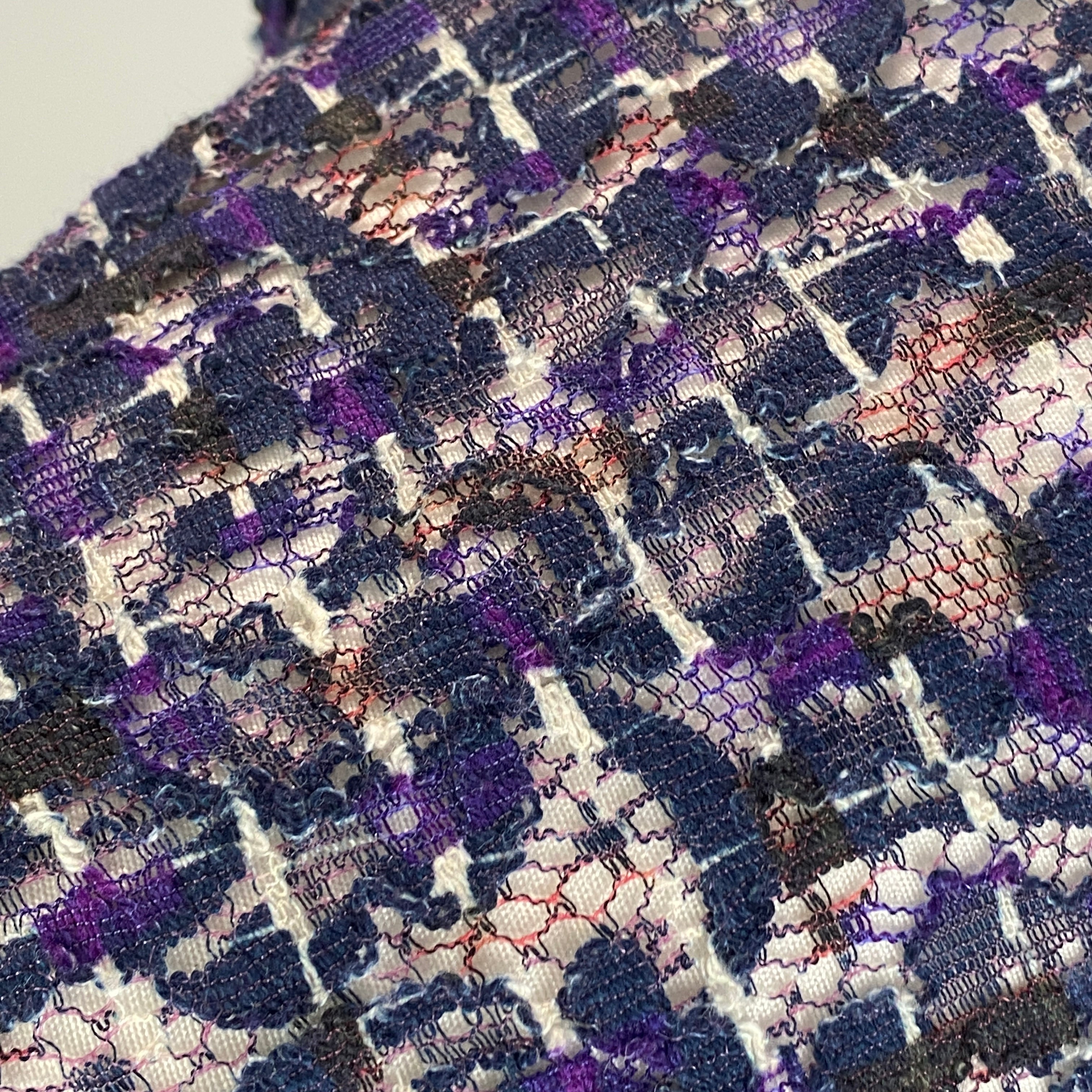 Bottega Veneta Blue & Violet Lace Shirt S