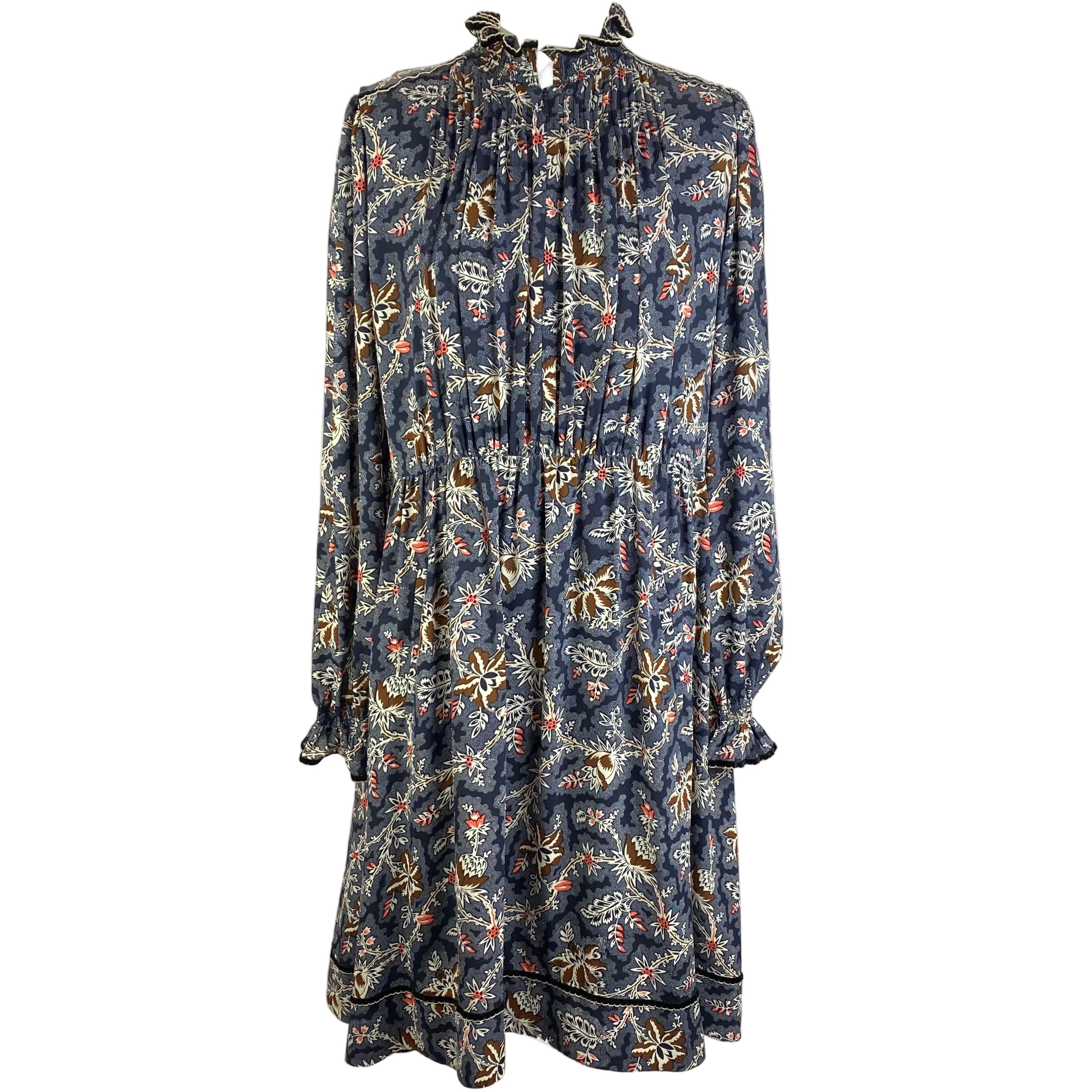 Me&Em Navy Print Midi Dress L
