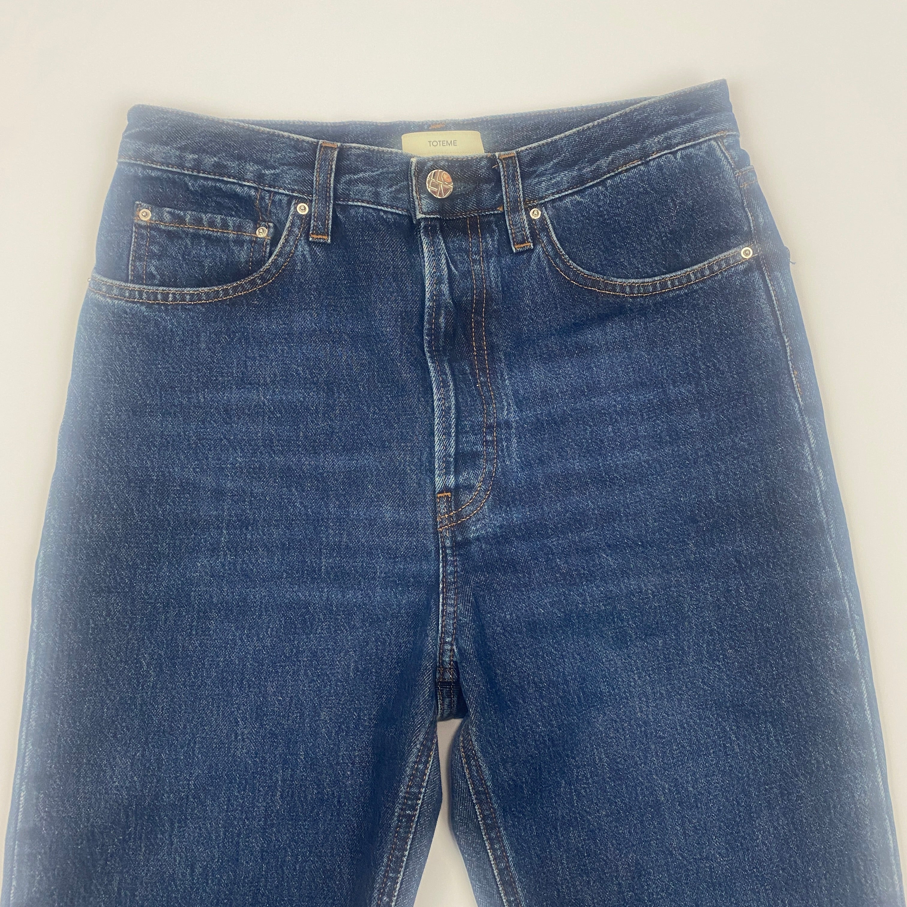 Toteme £330 Mid Wash Denim Classic Cut Jeans 27