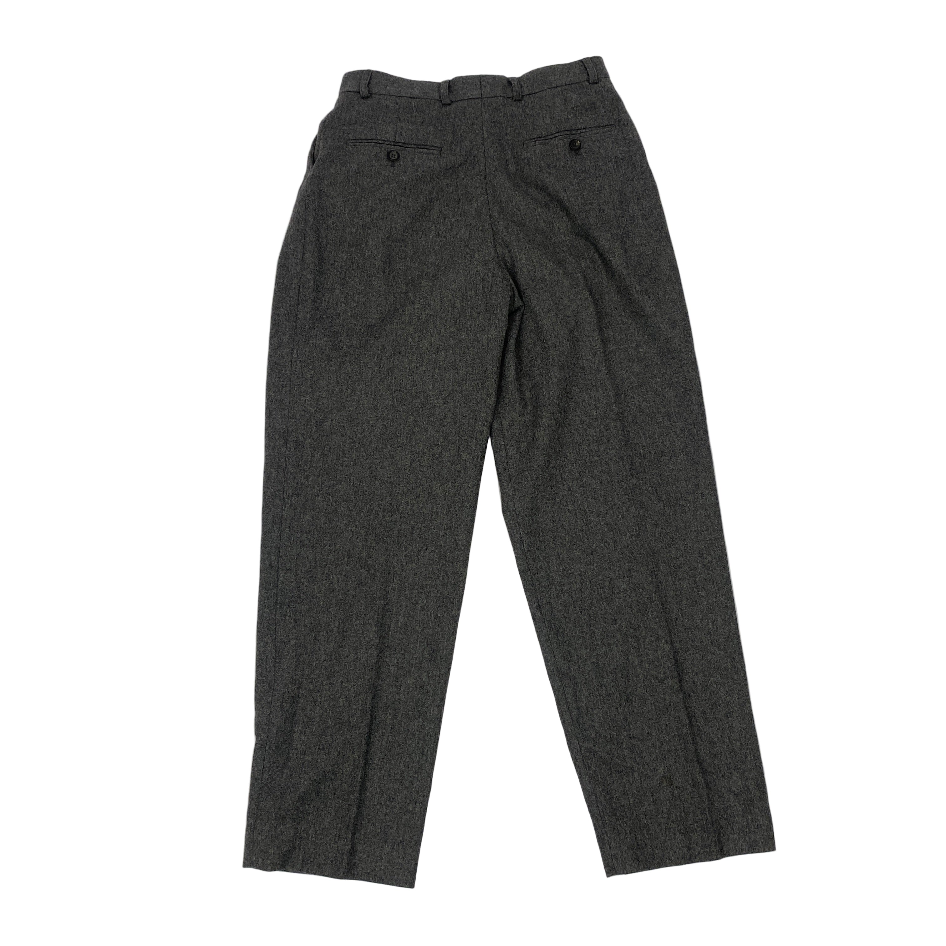 Toteme £410 Grey Wool Double Pleat Tailored Trousers XS