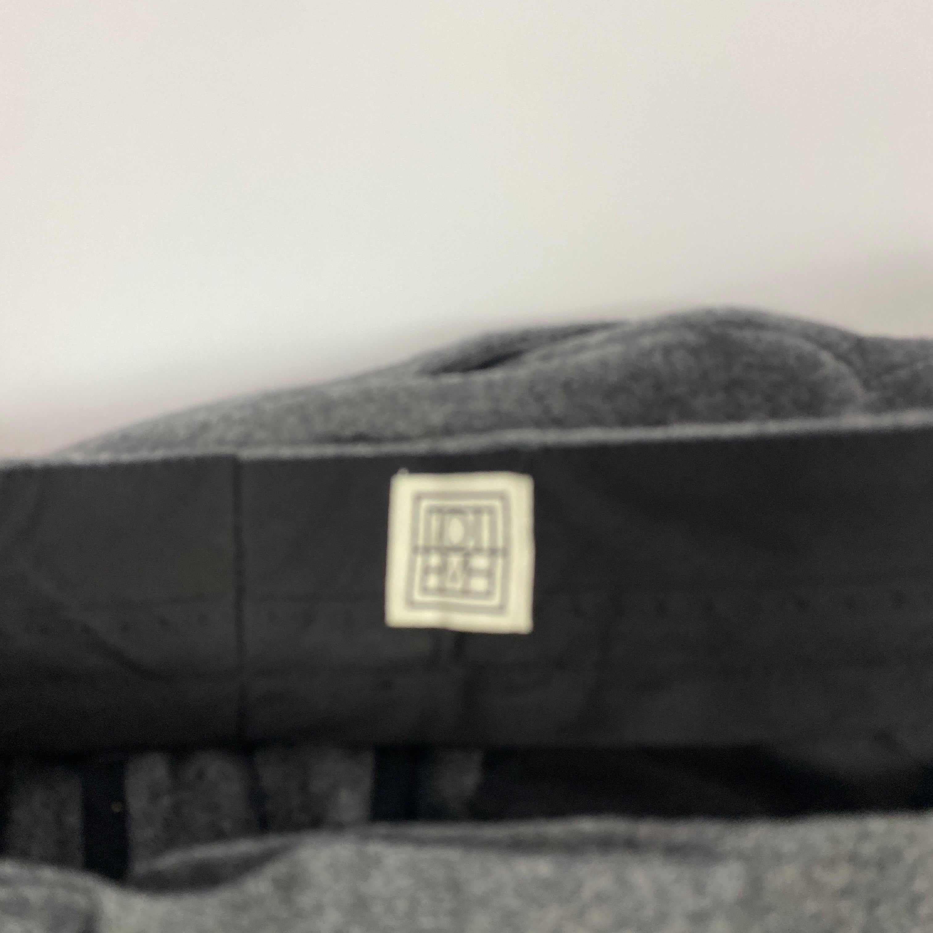 Toteme £410 Grey Wool Double Pleat Tailored Trousers XS