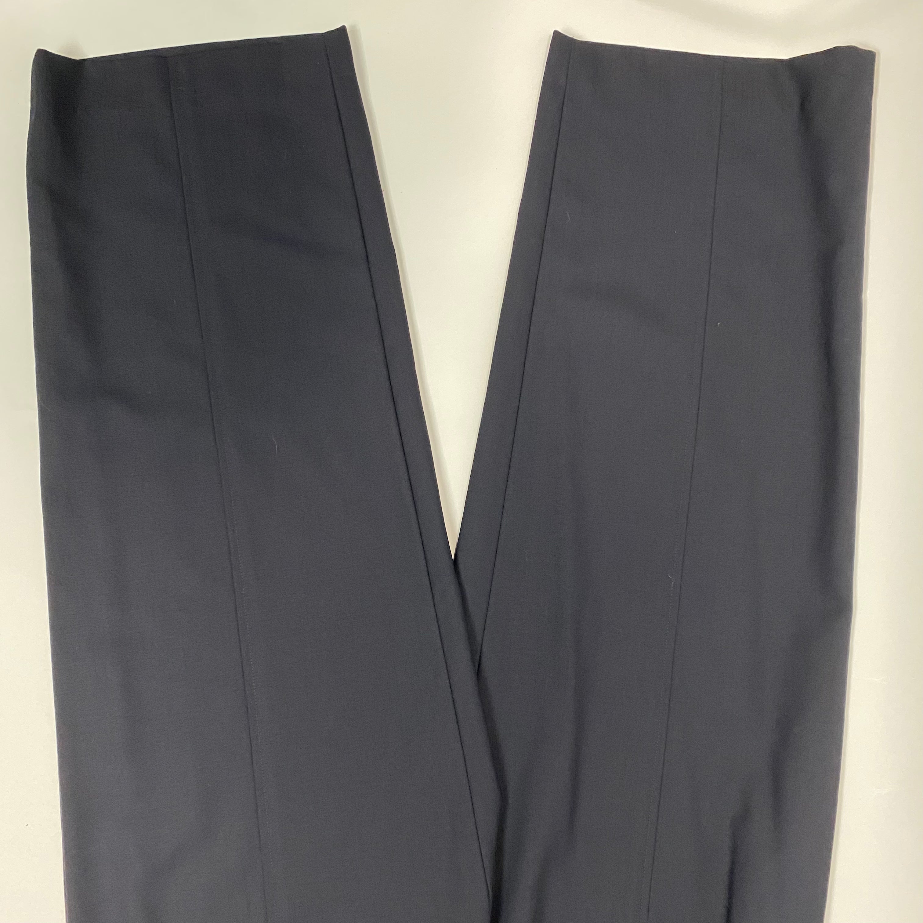 Chanel Navy Wool Crepe Sailor Trousers M