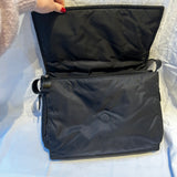 Prada £2100 Black re-Nylon Large Messenger Bag