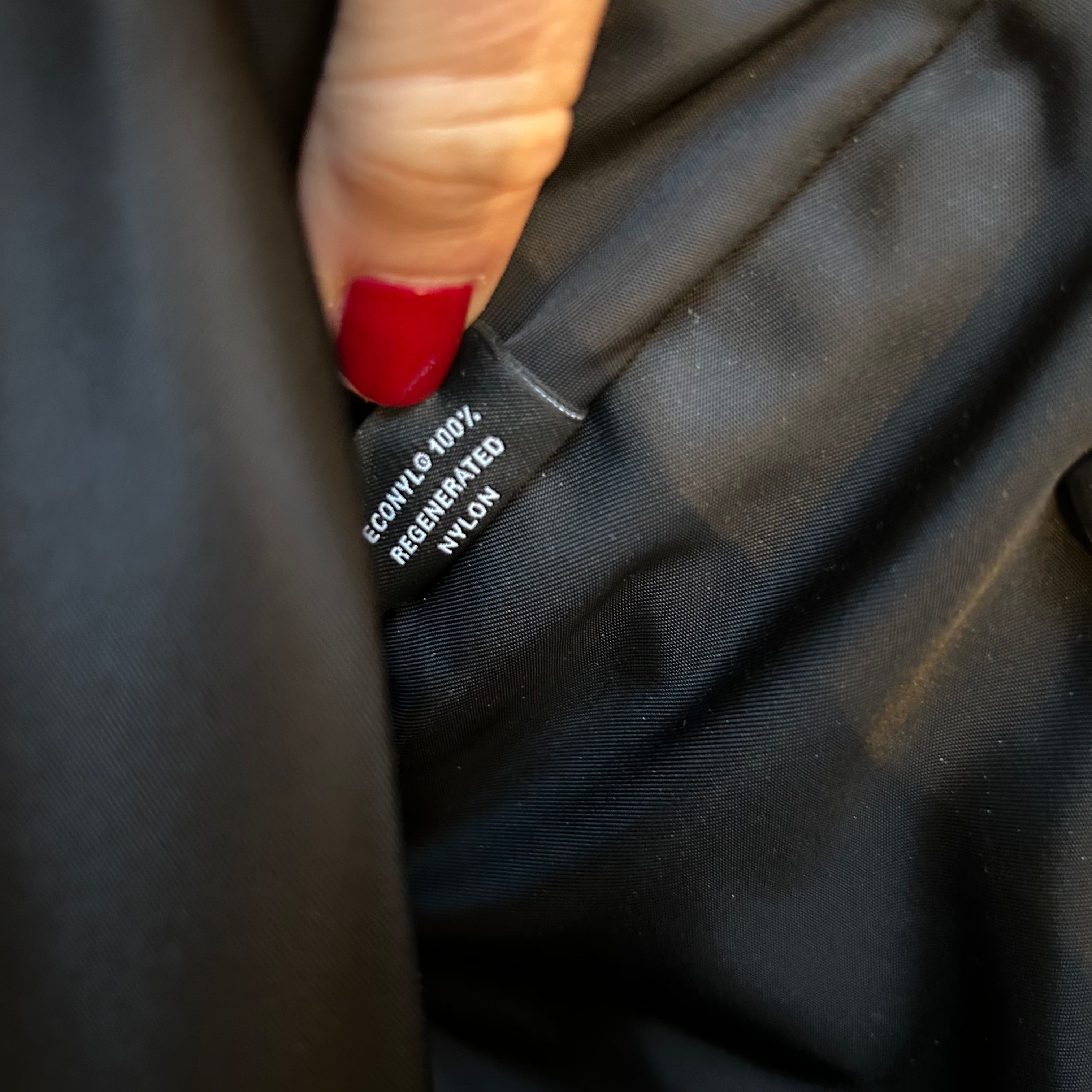 Prada £2100 Black re-Nylon Large Messenger Bag