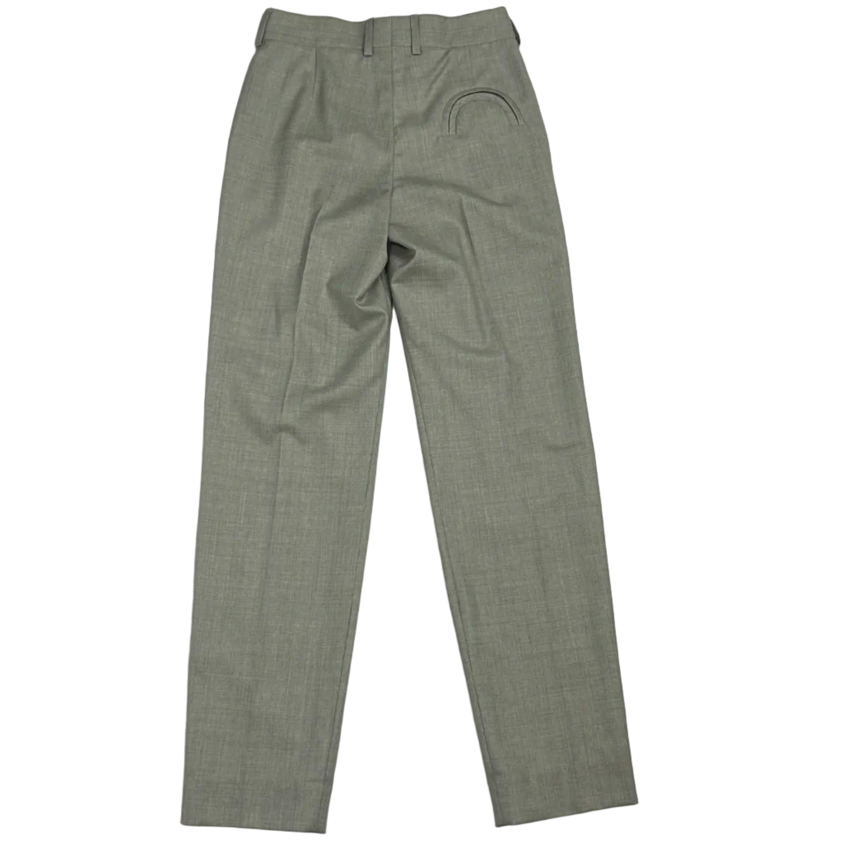 Blaze Milano New £625 Pearl Grey Argyll Banker Trousers XXS