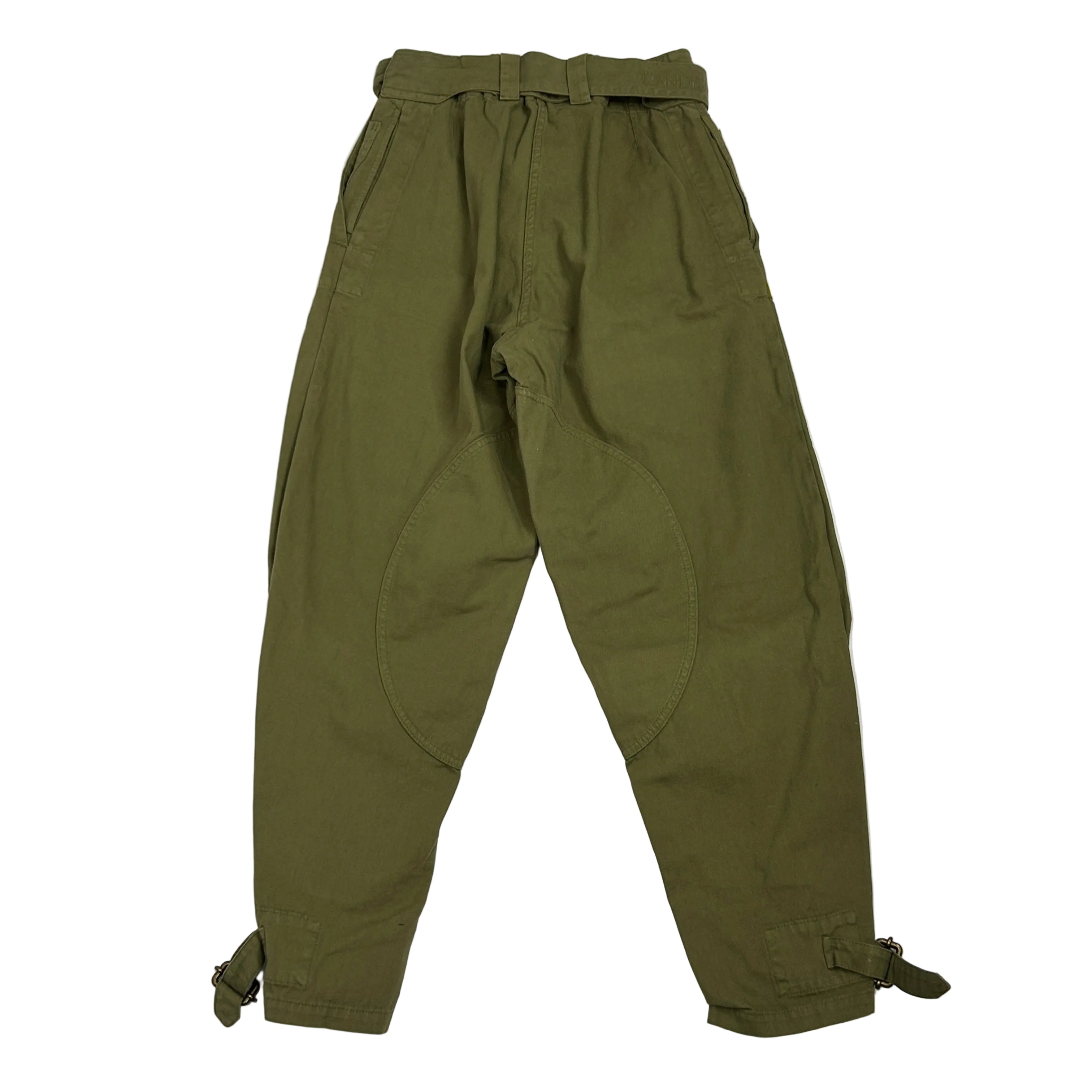 JW Anderson New £490 Khaki Fold Front Utility Trousers XXS