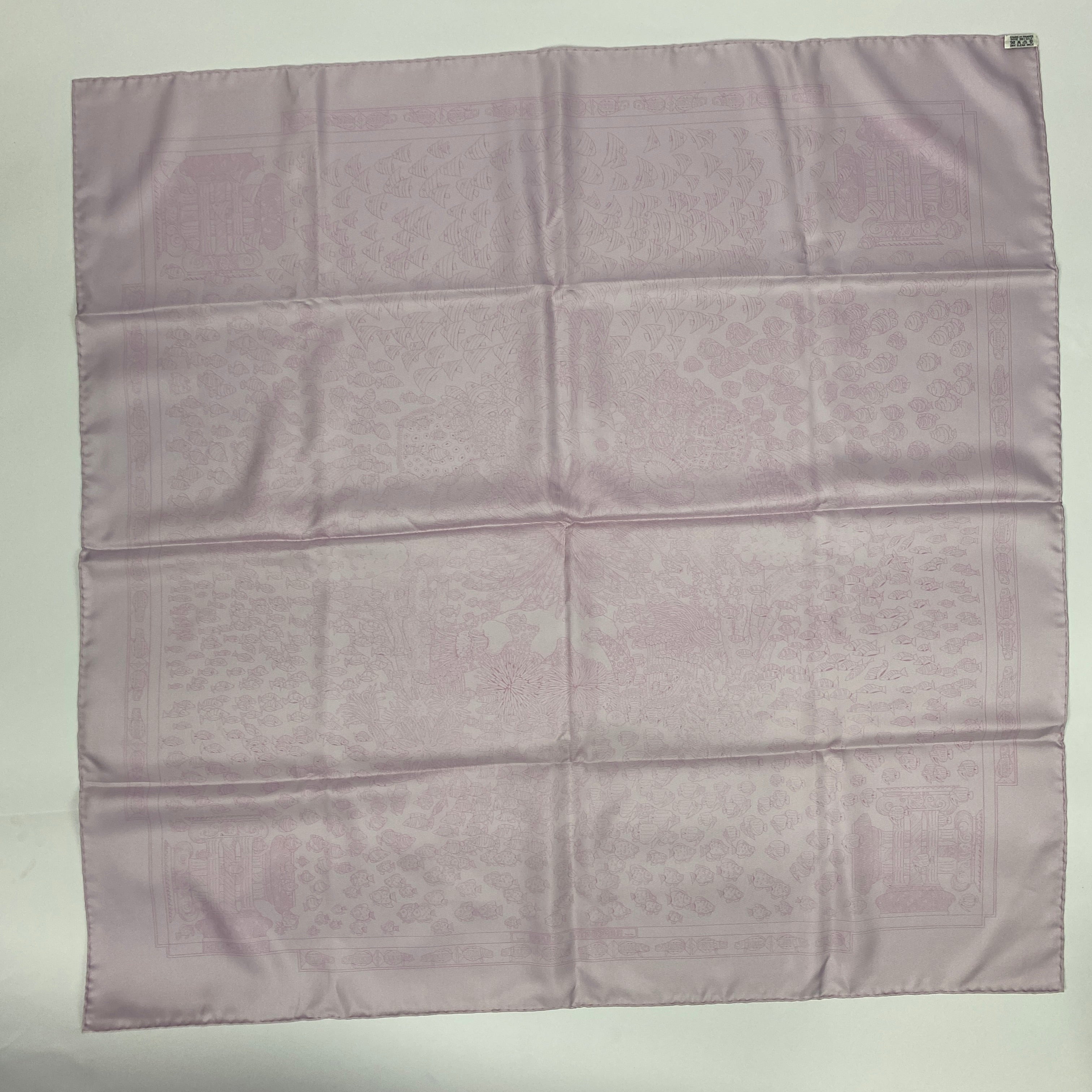 Hermes New Pink Rencontre Oceane Silk Twill Scarf
