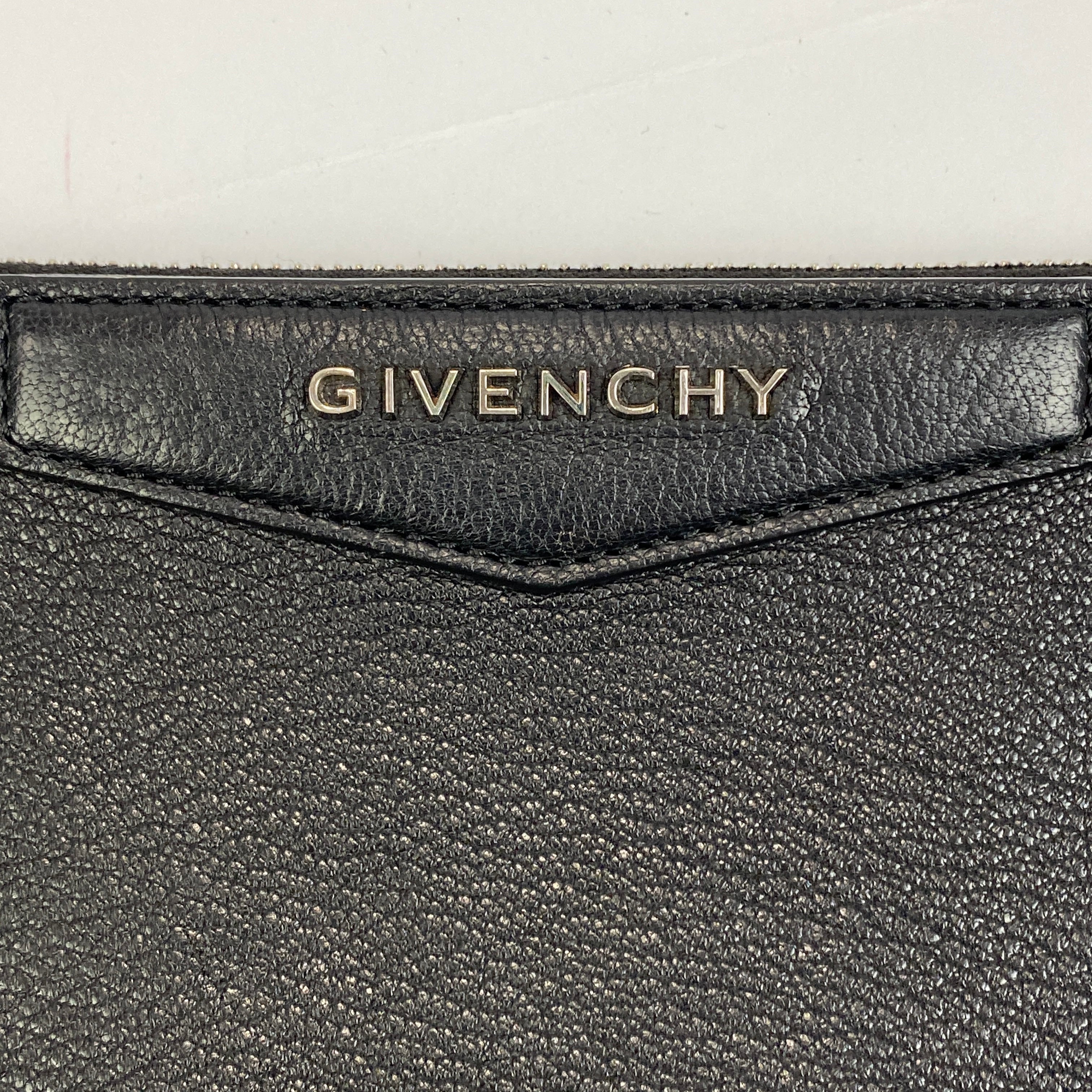 Givenchy Black Antigonia Pouch Clutch Bag