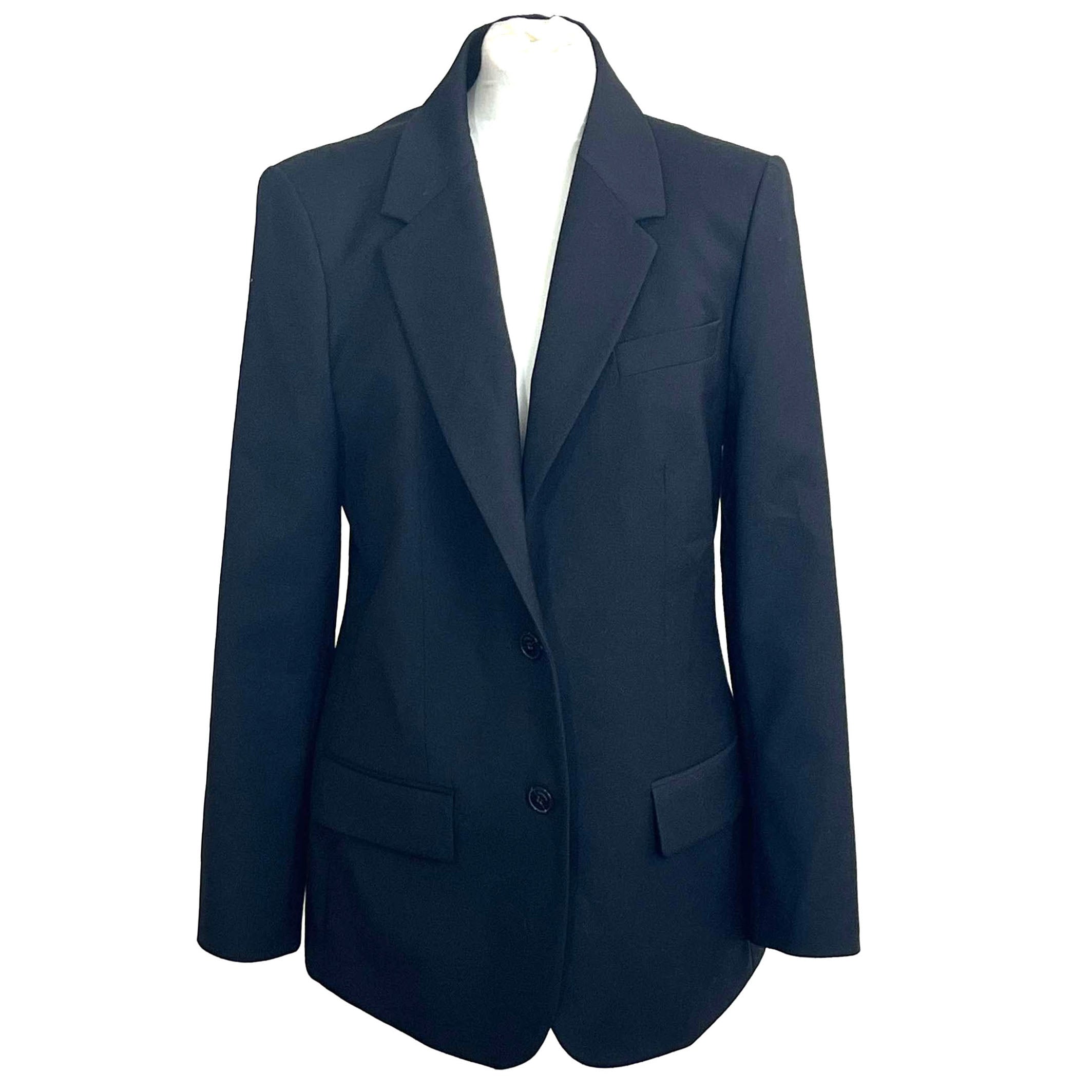 Joseph £525 Brand New Jackie Black Stretch Wool Jacket M