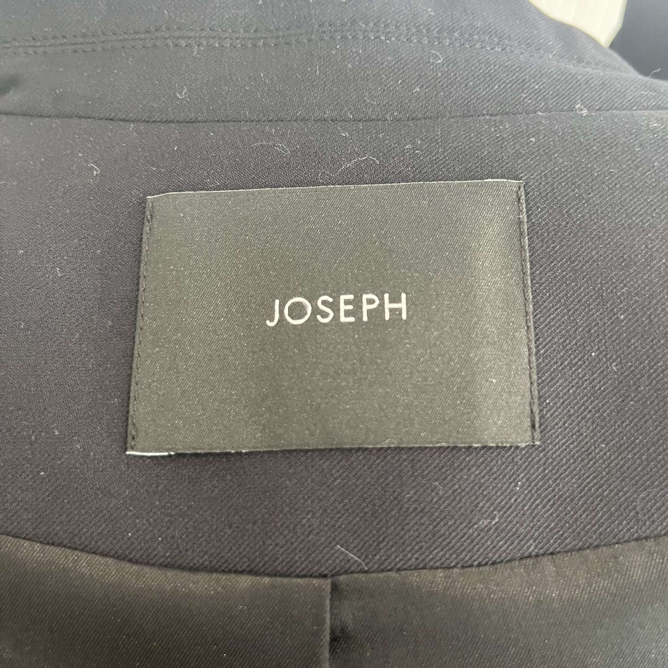 Joseph £525 Brand New Jackie Black Stretch Wool Jacket M