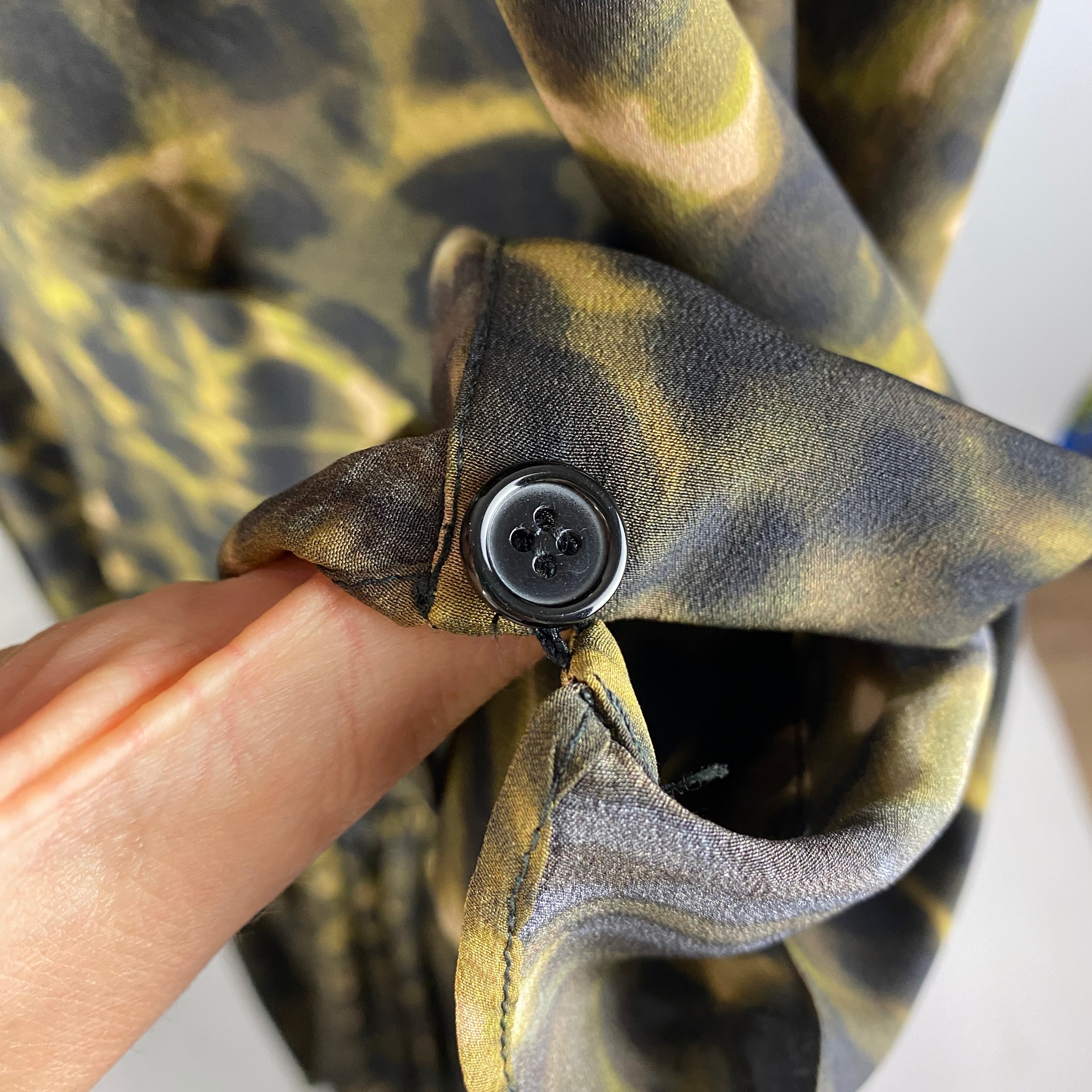 Stella McCartney Camo Print Silk Tiered Maxi Dress XXS/XS/S