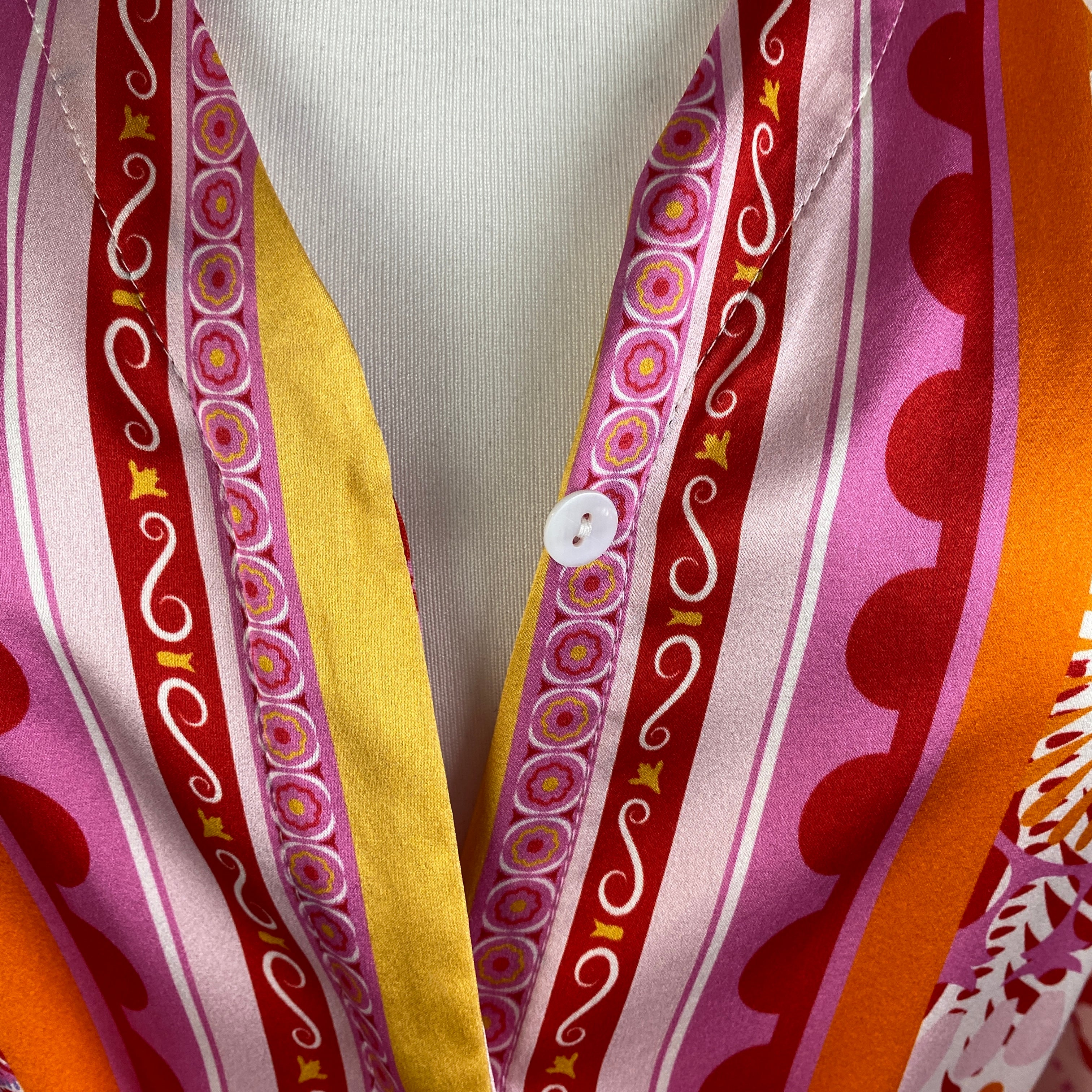 Herzen's Angelegenheit £345 Pink Goji Silk Tonic Dress XL