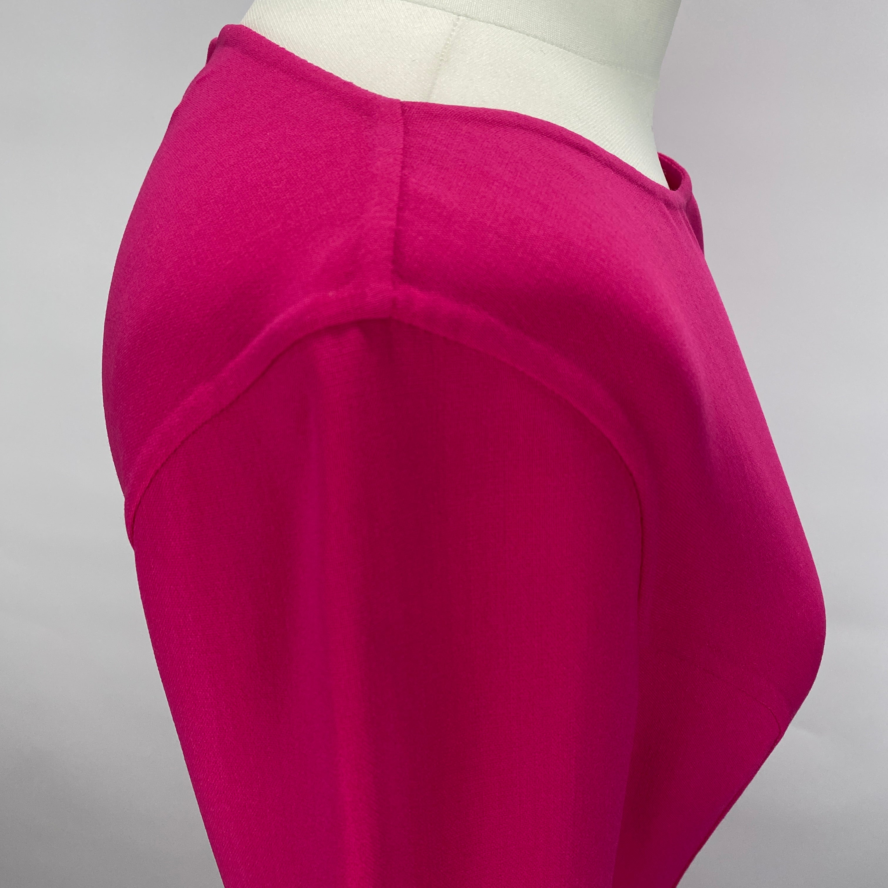 Michael Kors New £1790 Fuchsia Wool Midi Dress M
