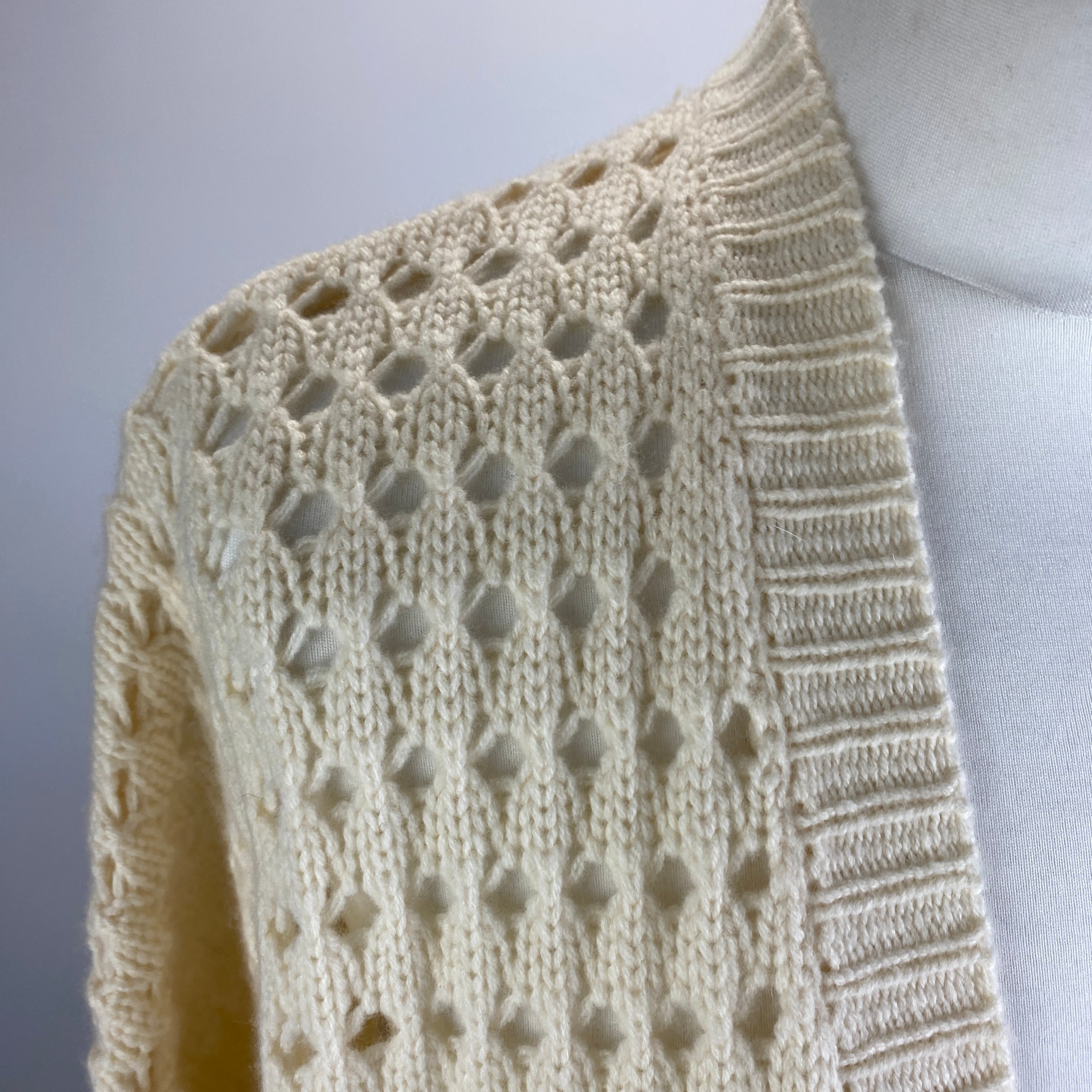 Allude New £355 Cream Cashmere Mix Longline Cardigan M