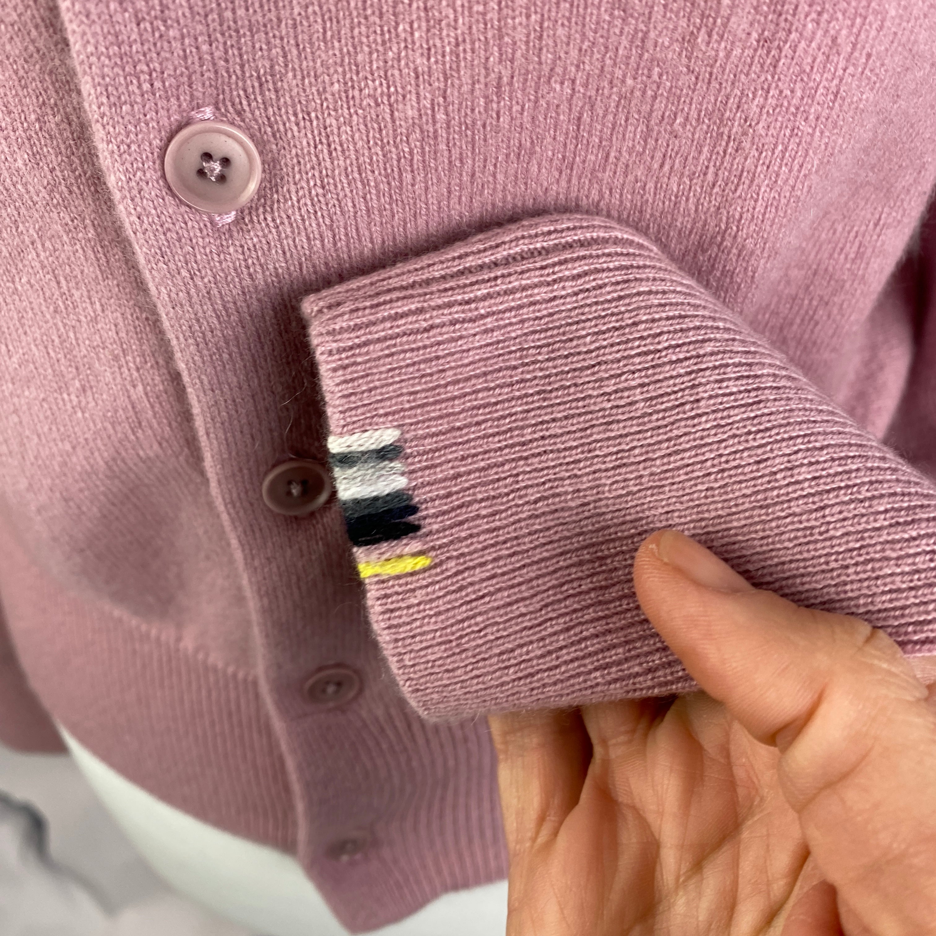 Extreme Cashmere New £290 Orchid Cashmere No300 Cardigan XS