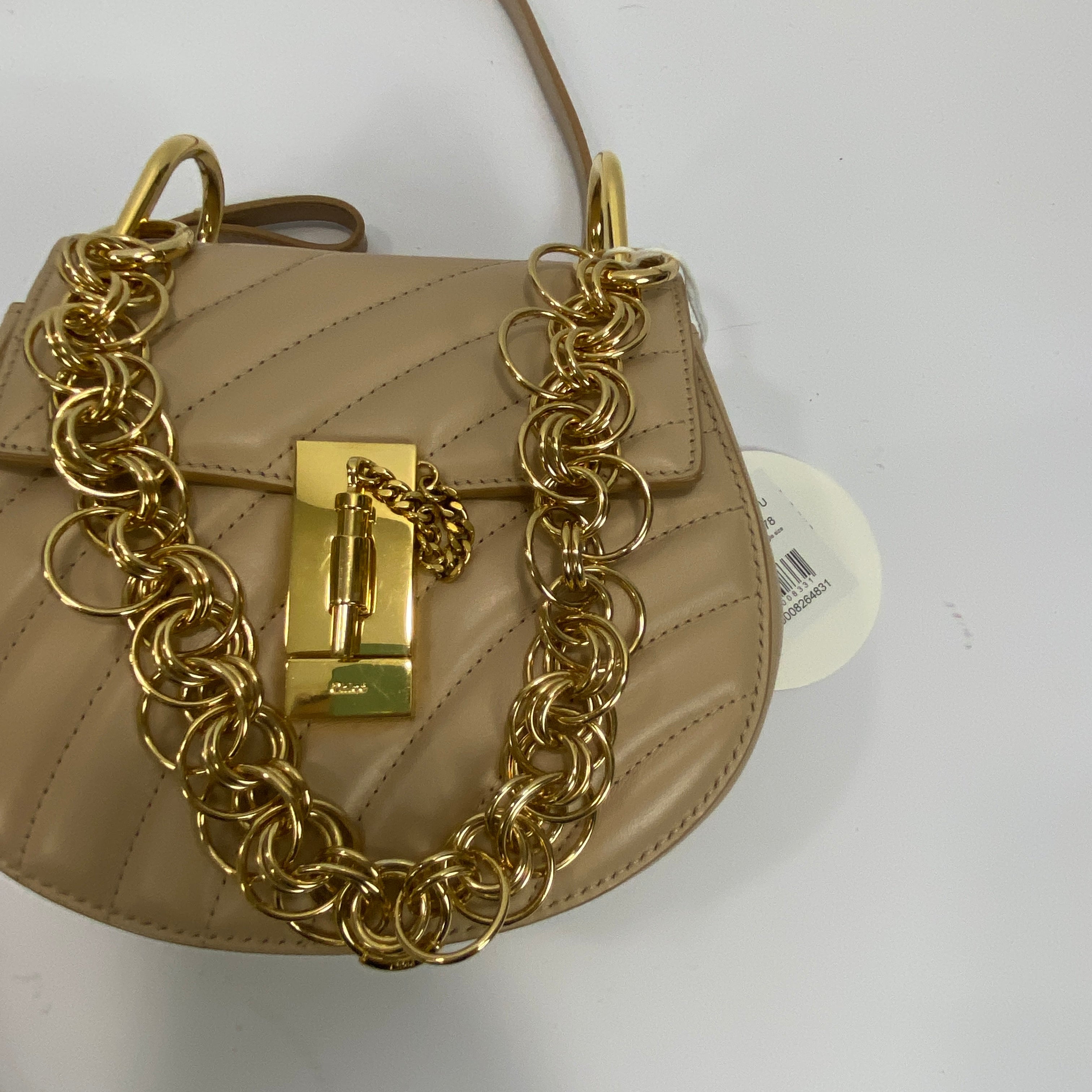 Chloe New £1400 Beige Leather Drew Bijou Bag