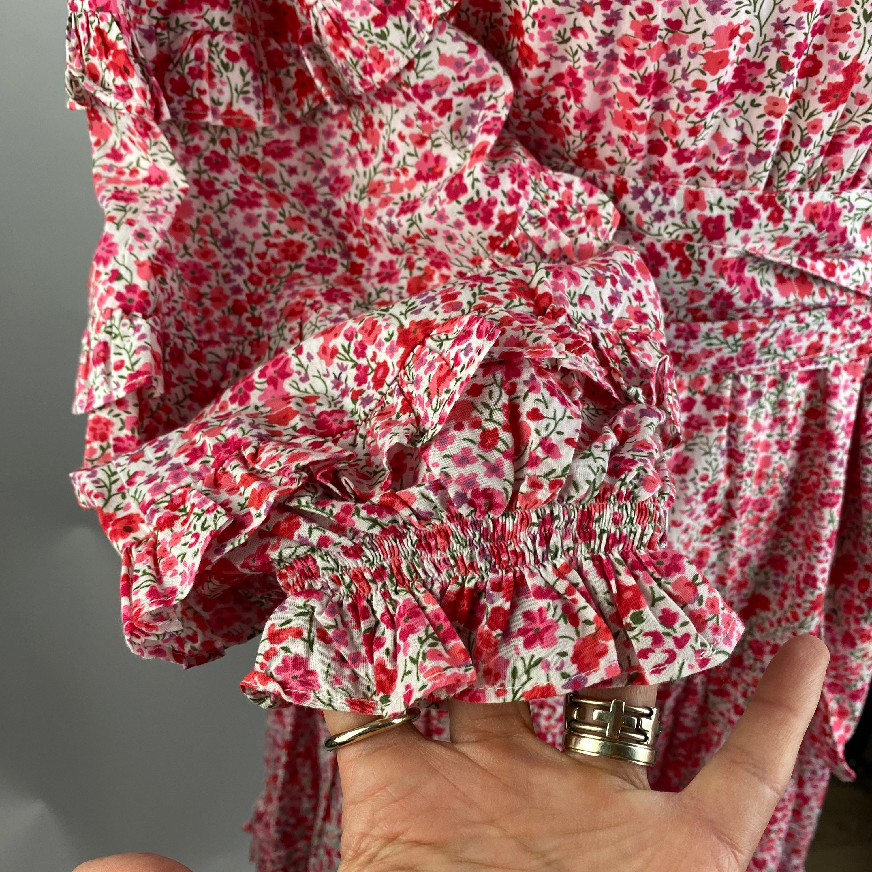 Seraphina New Pink Ditzy Floral Cotton Maxi Dress S