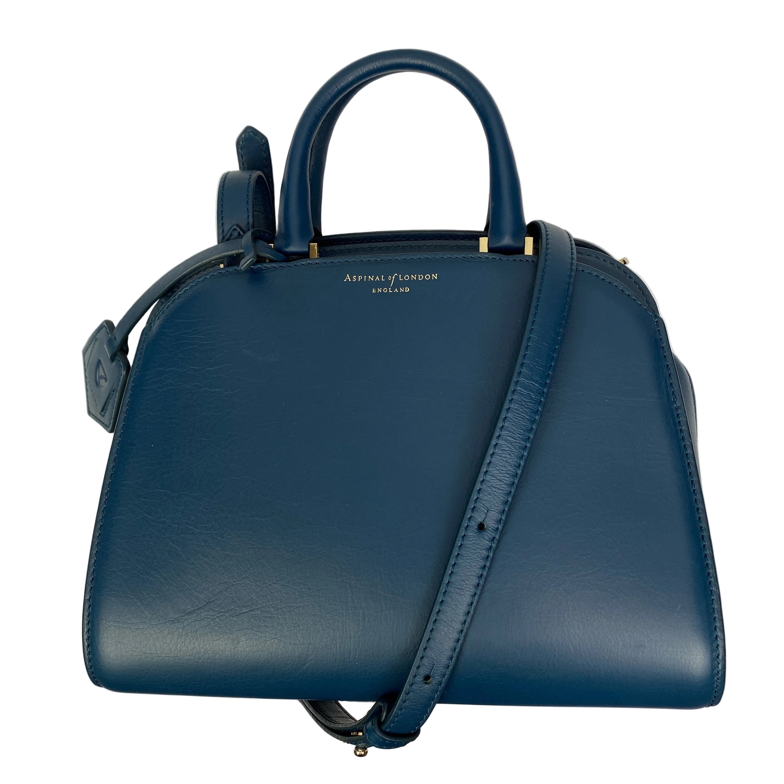 Aspinal of London New Teal Mini Hepburn Bag
