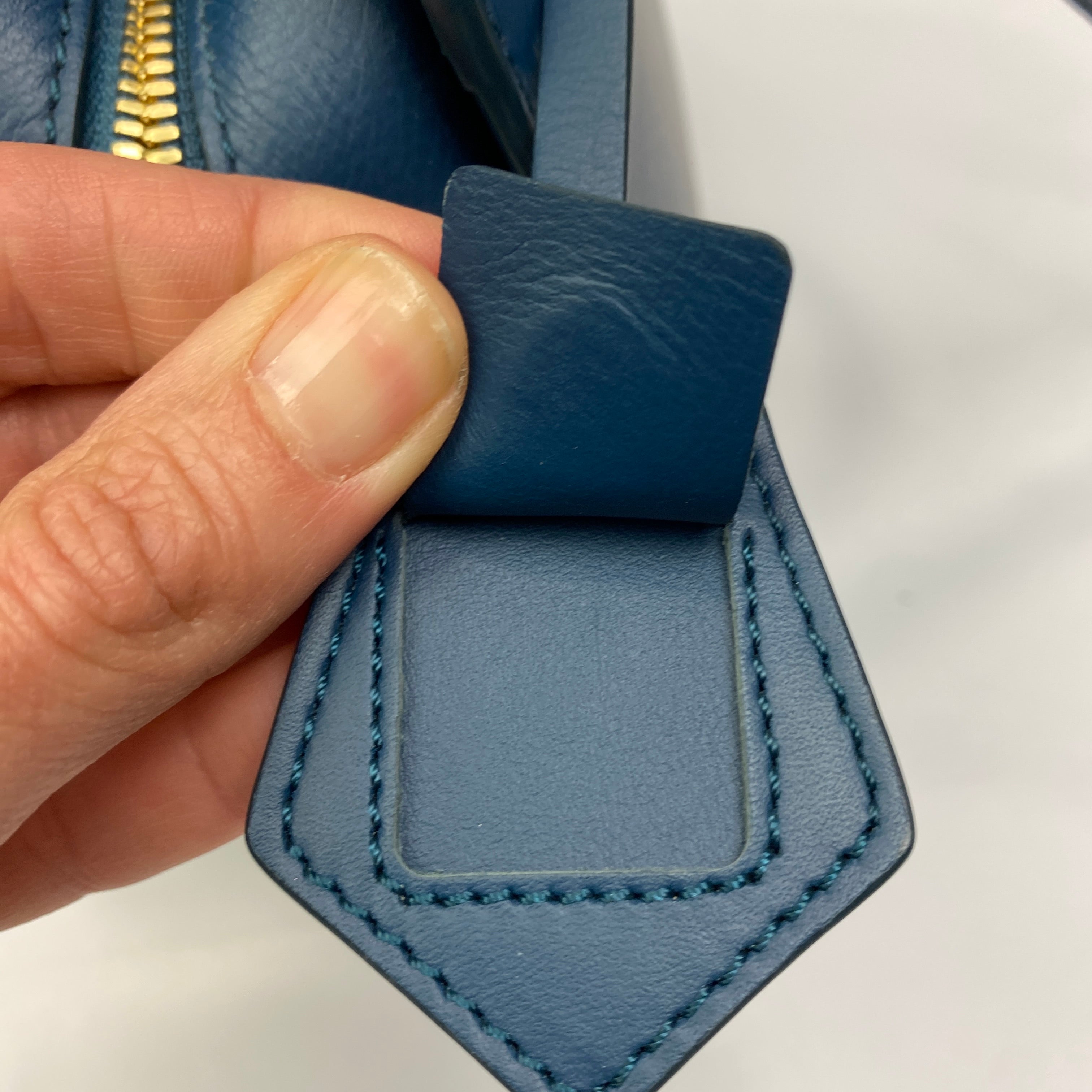Aspinal of London New Teal Mini Hepburn Shoulderbag