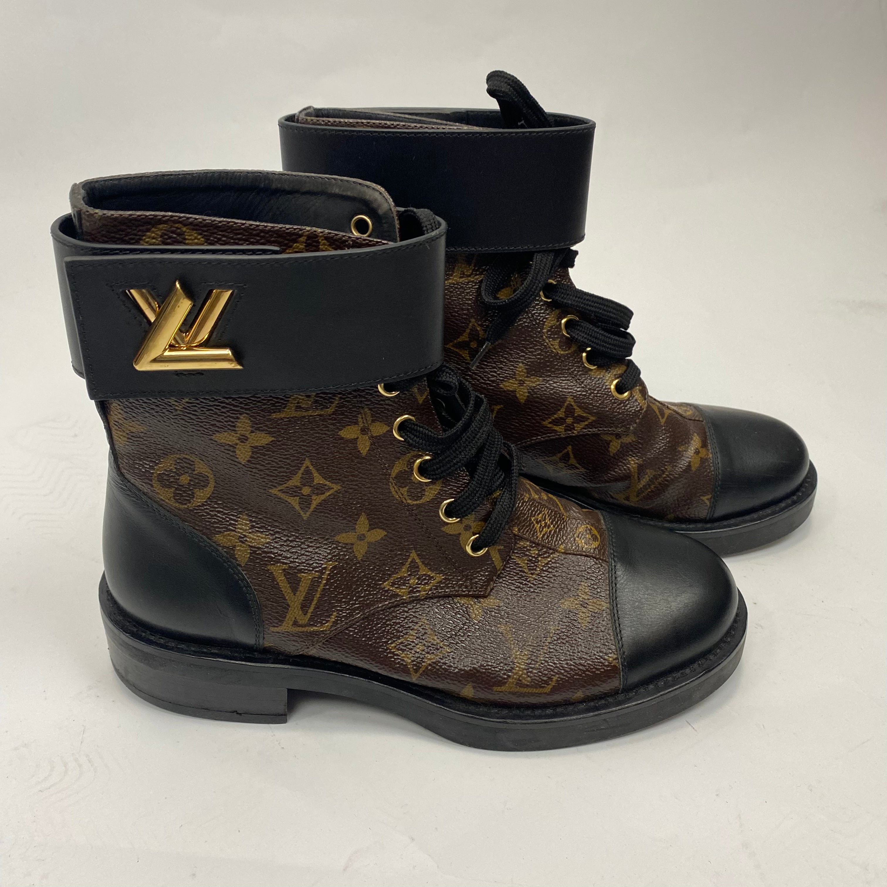 Louis Vuitton Monogram Canvas Wonderland Boots 37