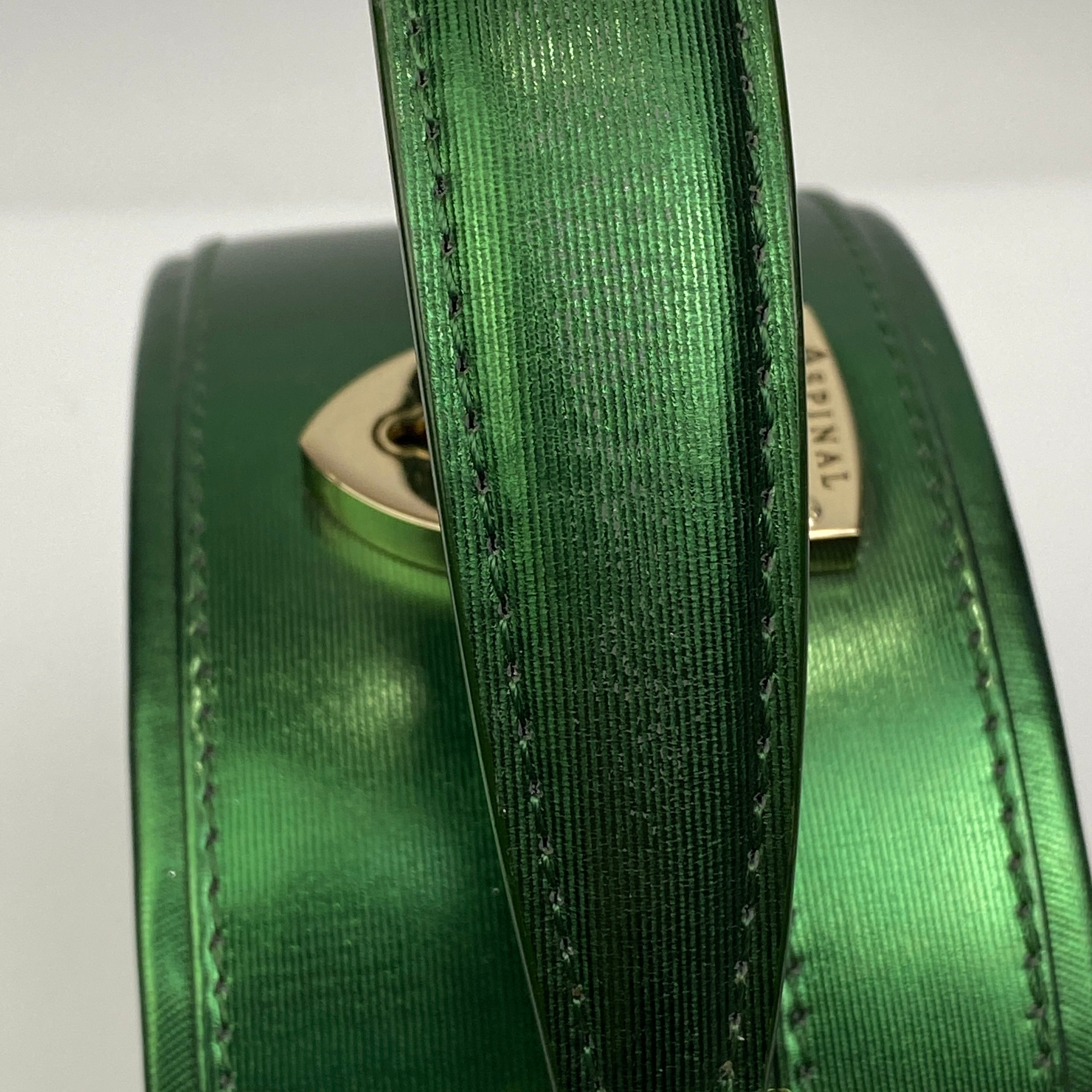 Aspinal of London x Giles New £650 Evergreen Hat Box Bag