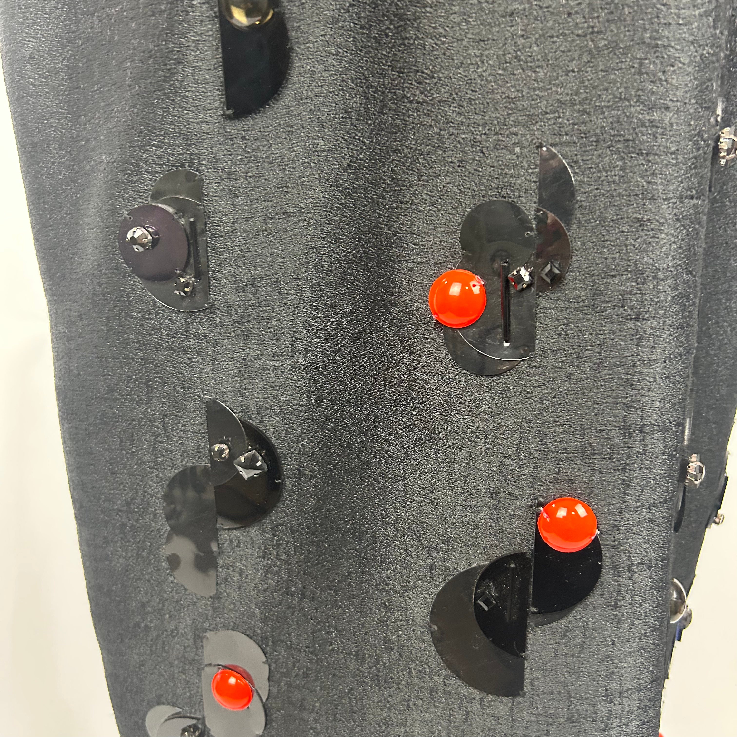 Roksanda New Black Embellished Farndon Shift Dress XL