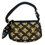Louis Vuitton 2009 Mini Monogram Sequin Pochette Accessoires Bag