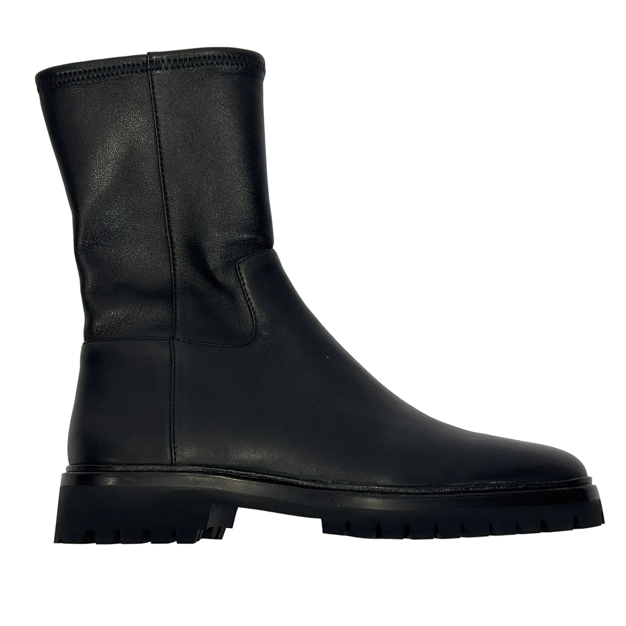 Loeffler Randall New £395 Black Danny Lug Ankle Boots 37.5