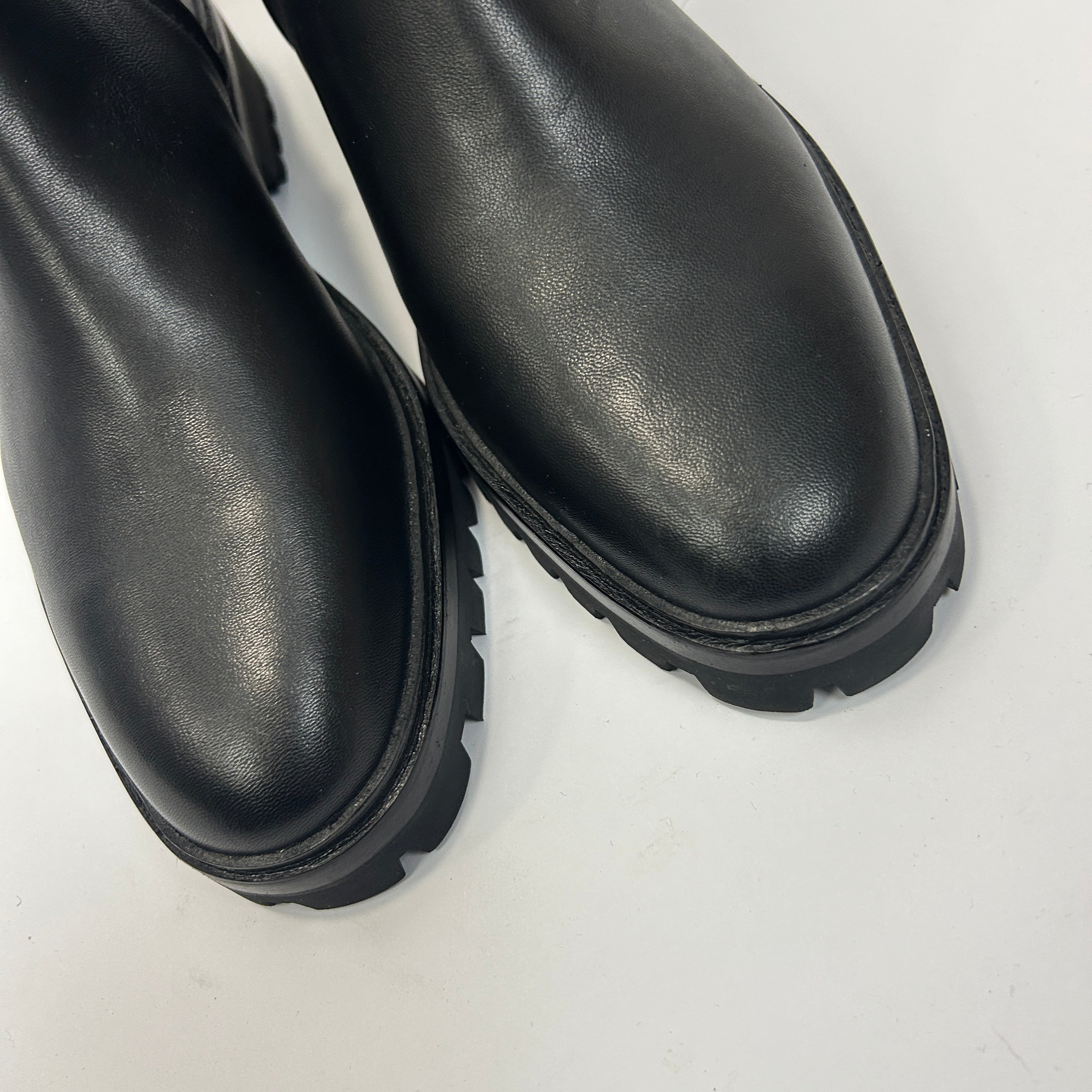 Loeffler Randall New £395 Black Danny Lug Ankle Boots 37.5
