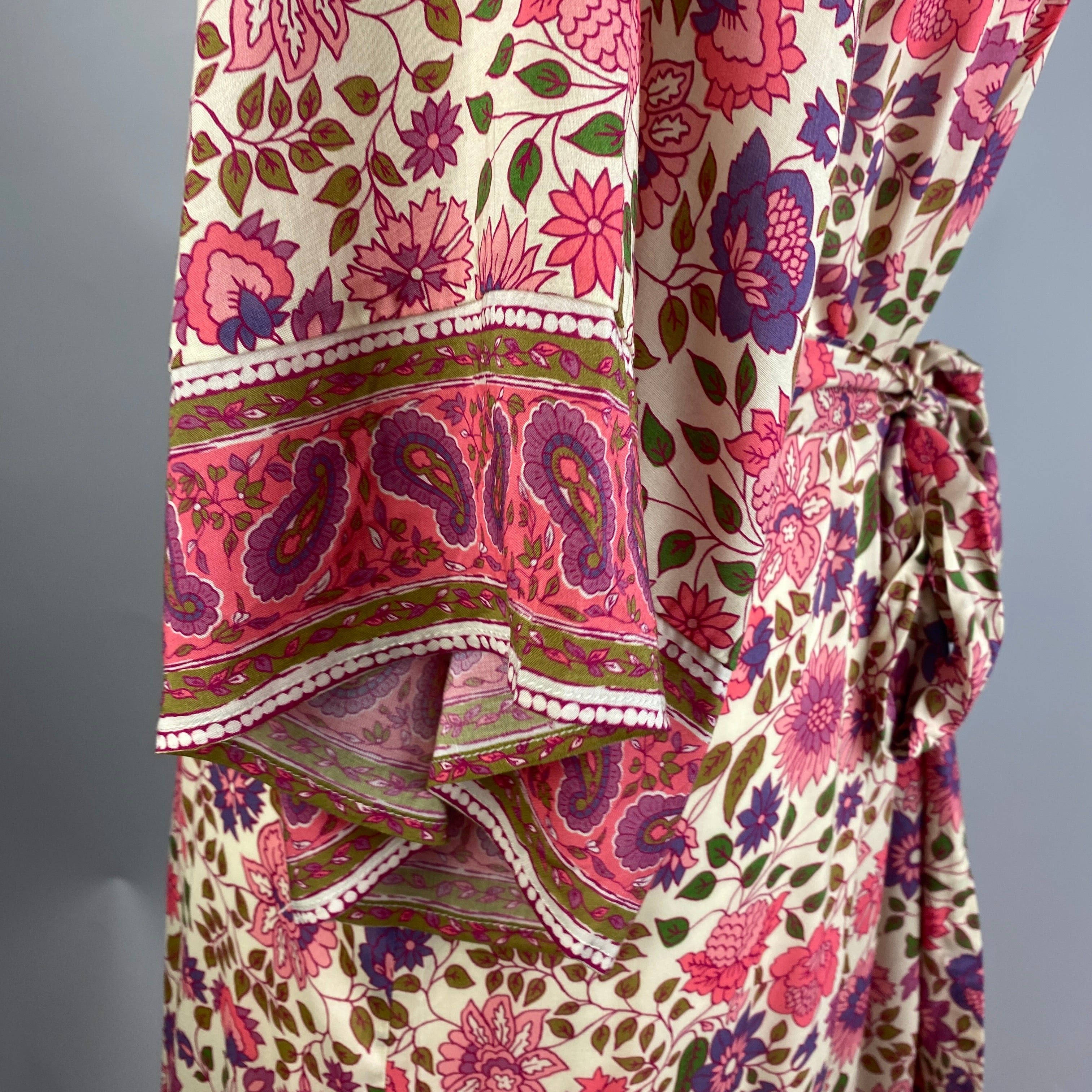 Spell New £265 Pink & Vanilla Elysian Dress M