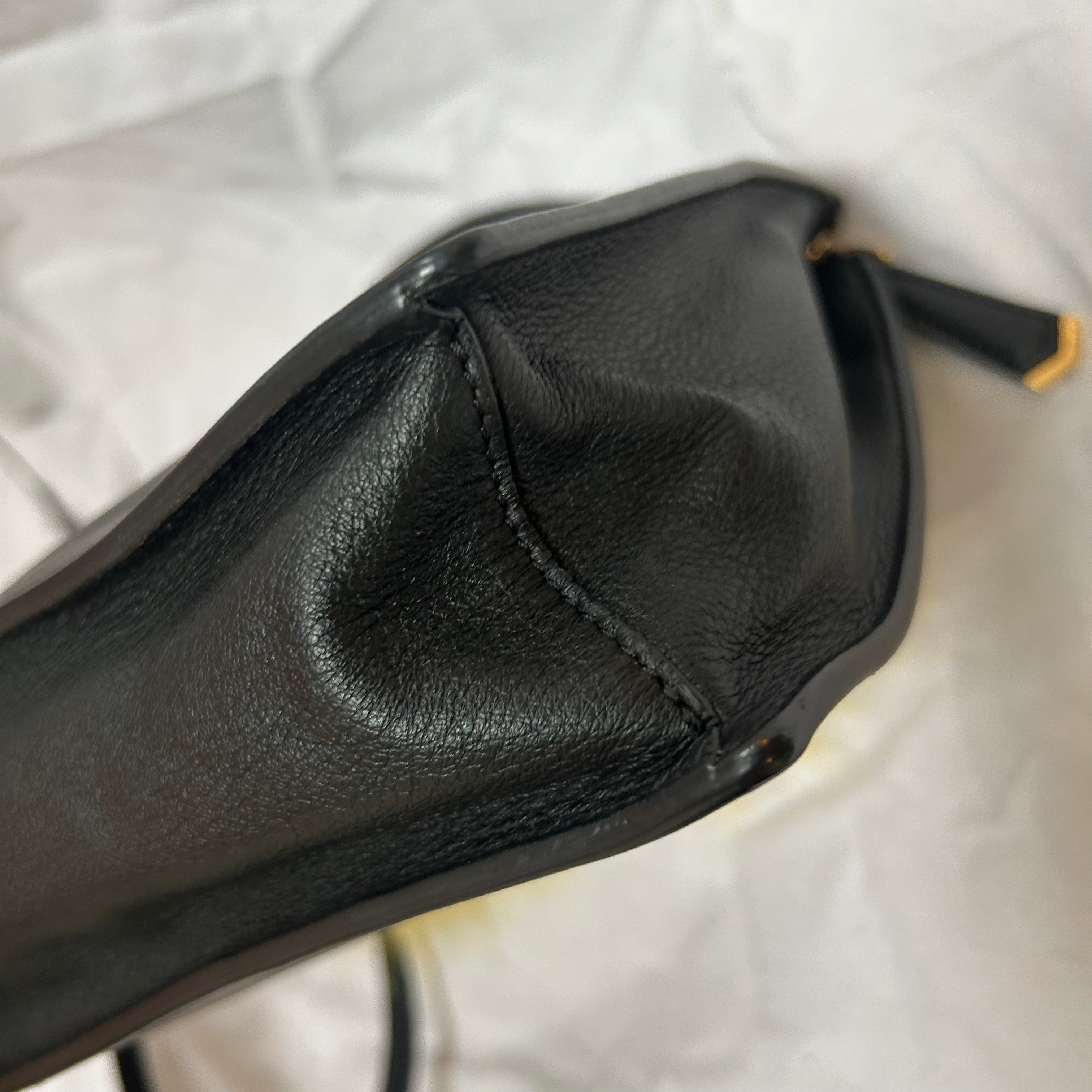 Fendi Black Lambskin Little Monster Crossbody Bag