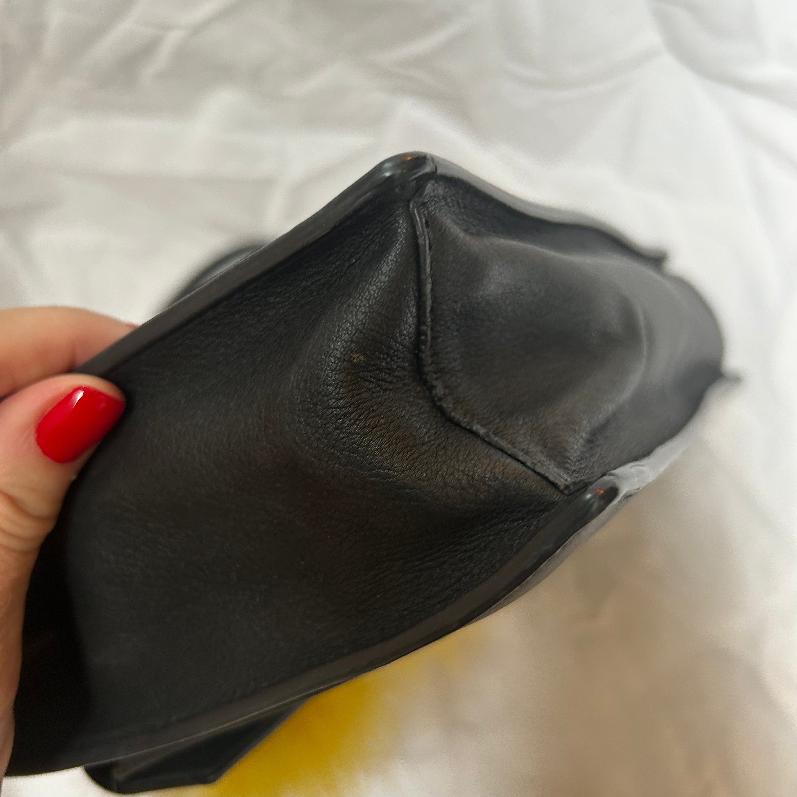 Fendi Black Lambskin Little Monster Crossbody Bag