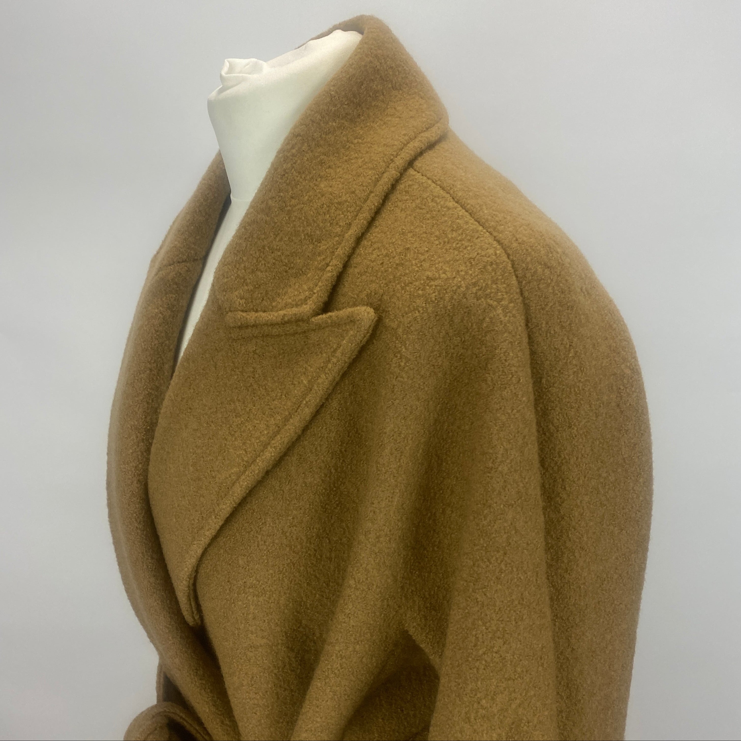 Veronica Beard New £1600 Camel Boucle Wool Della Dickey Coat S