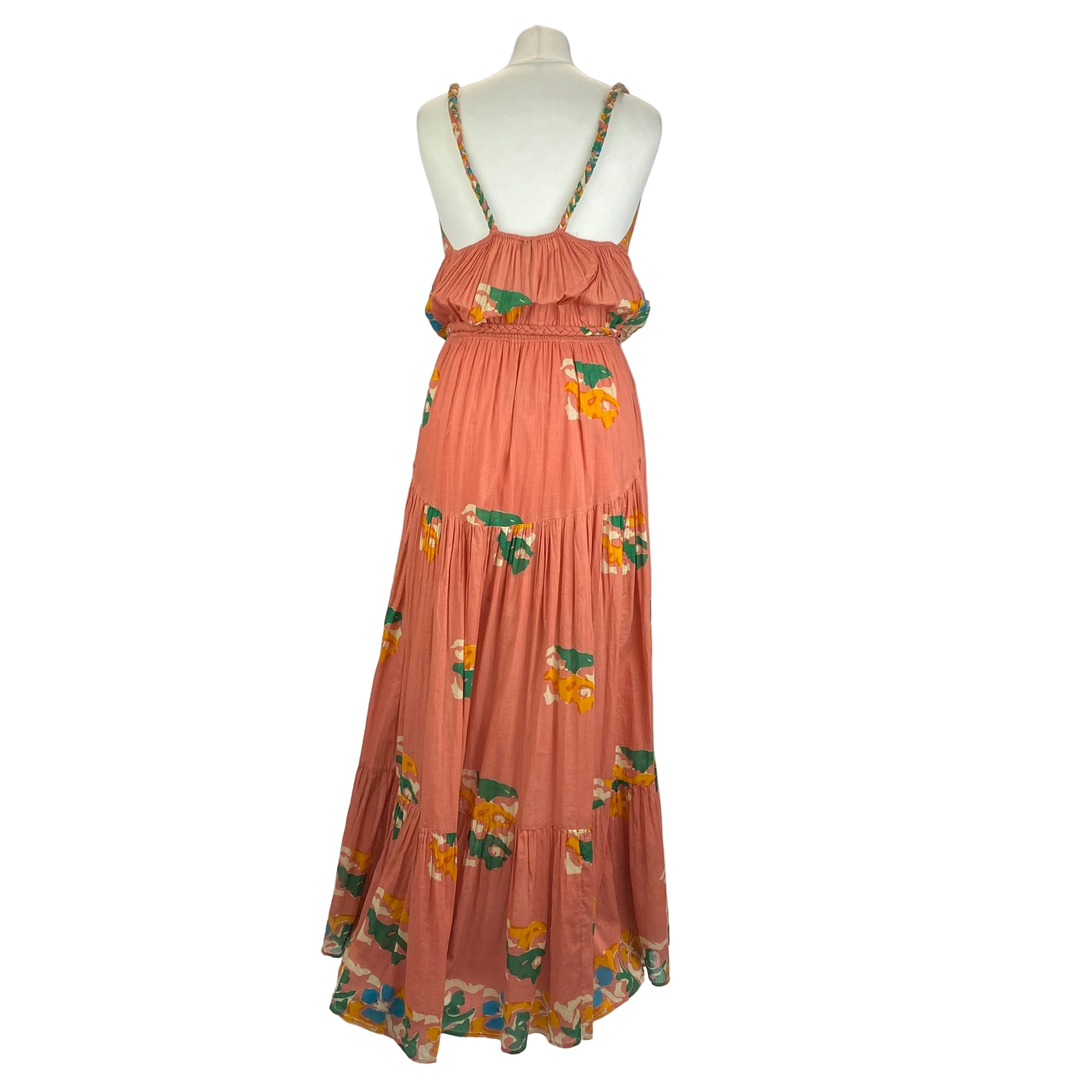 Mes Demoiselles New £260 Willou Pink Indian Print Dress XS