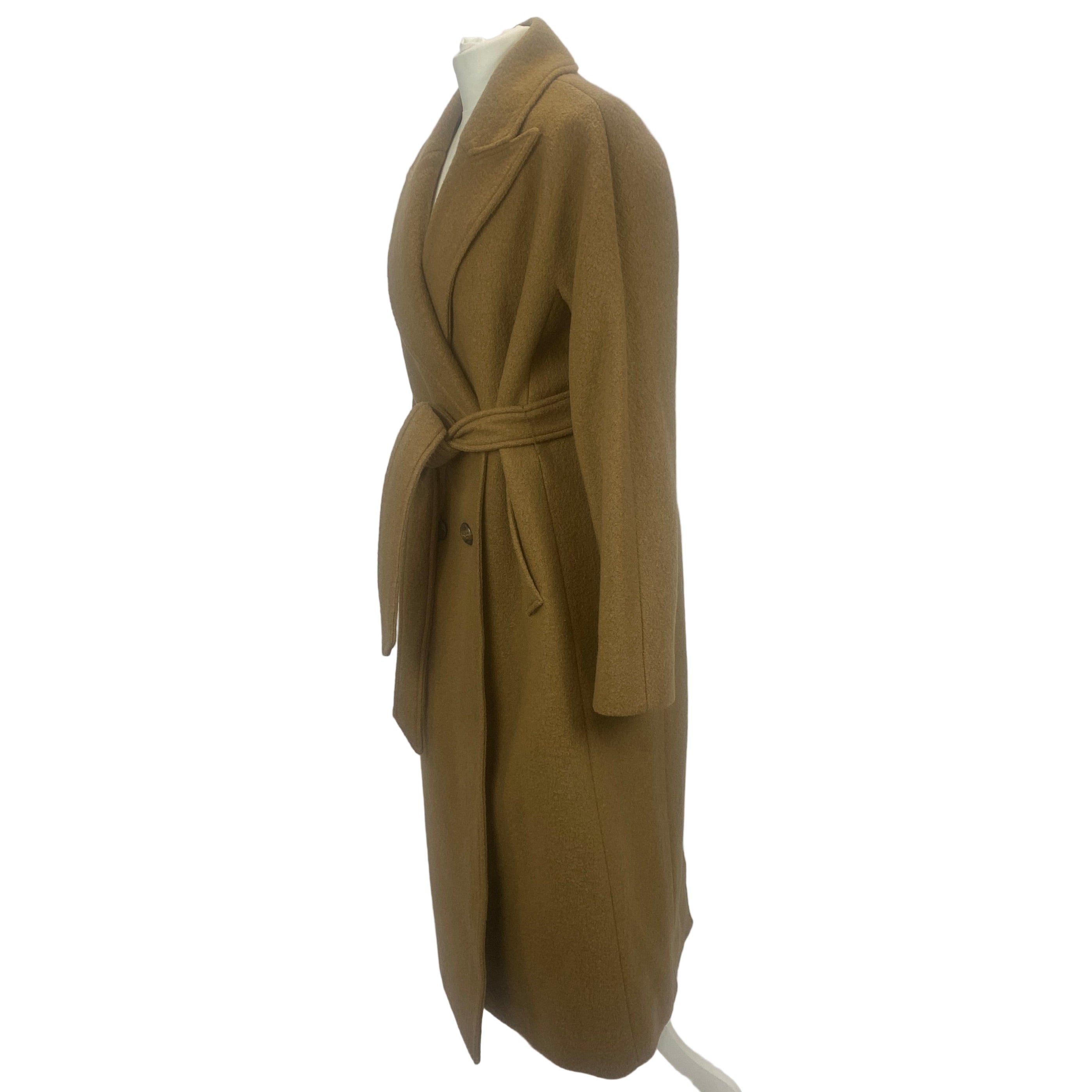 Veronica Beard New £1600 Camel Boucle Wool Della Dickey Coat S