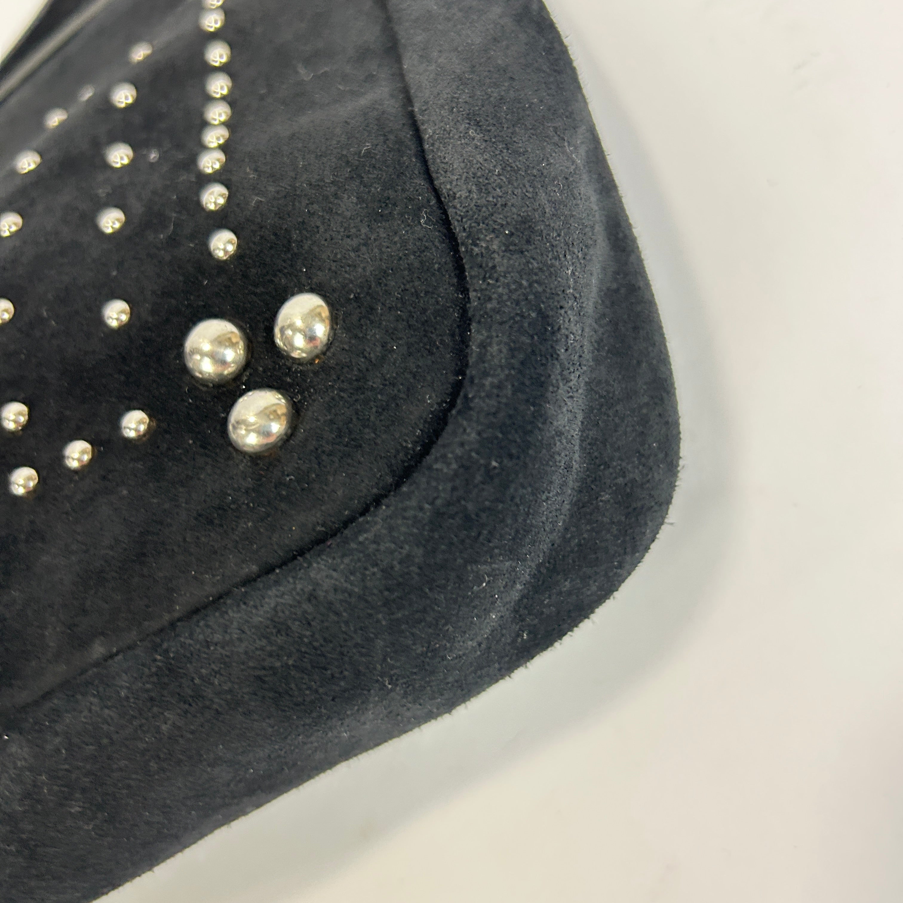 Jerome Dreyfuss New £350 Black Suede Clap Clutch Bag