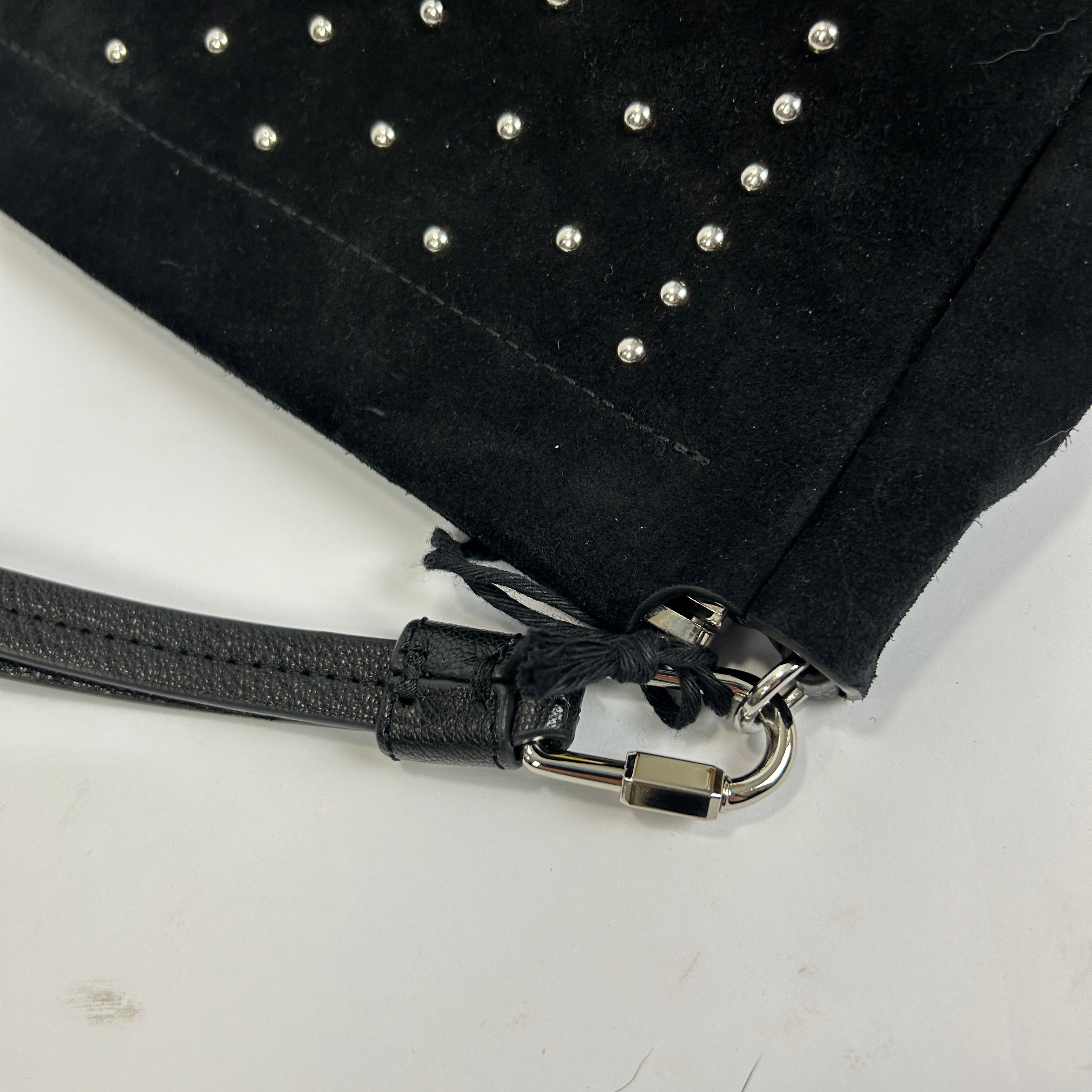 Jerome Dreyfuss New £350 Black Suede Clap Clutch Bag