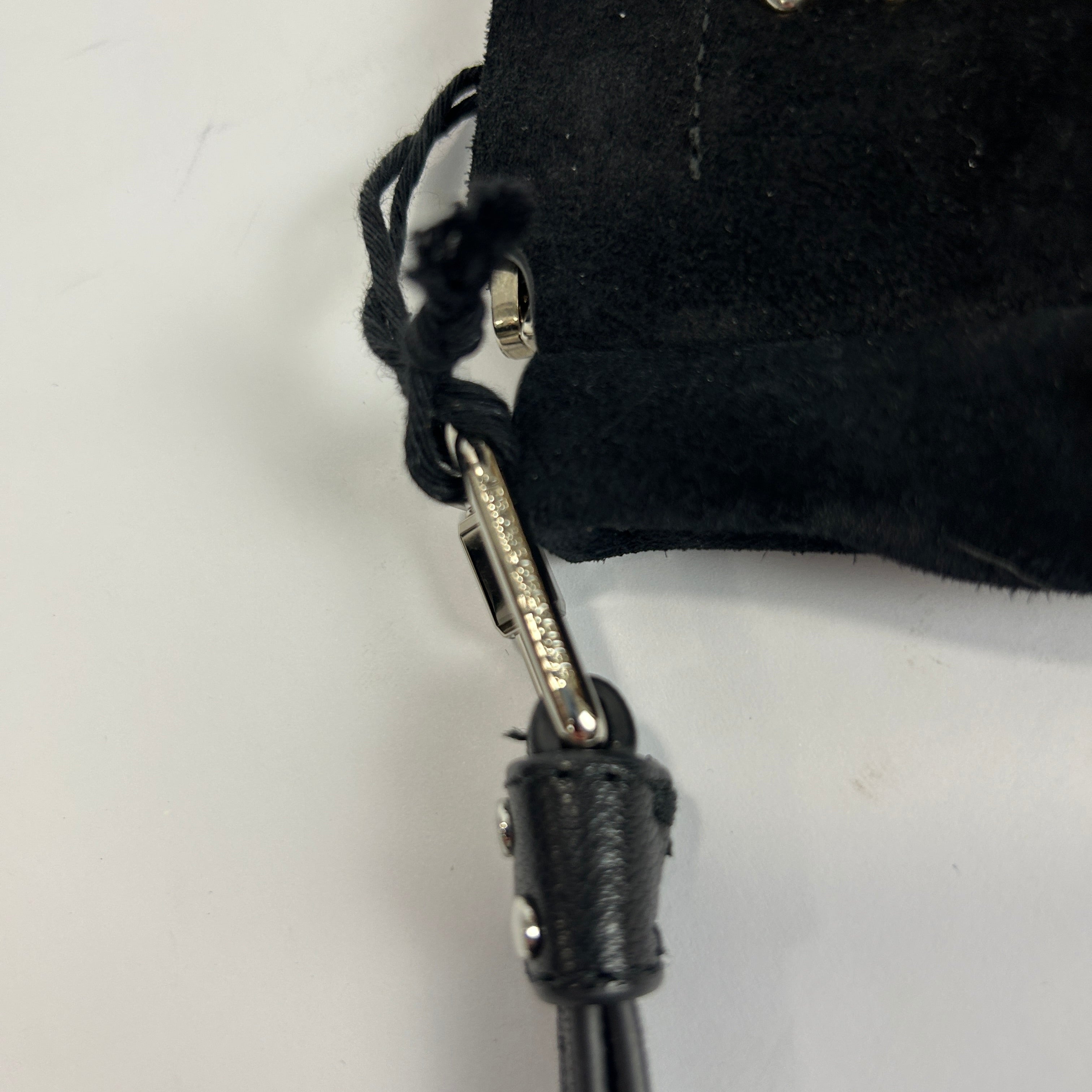 Jerome Dreyfuss New £350 Black Suede Clap Clutch Bag
