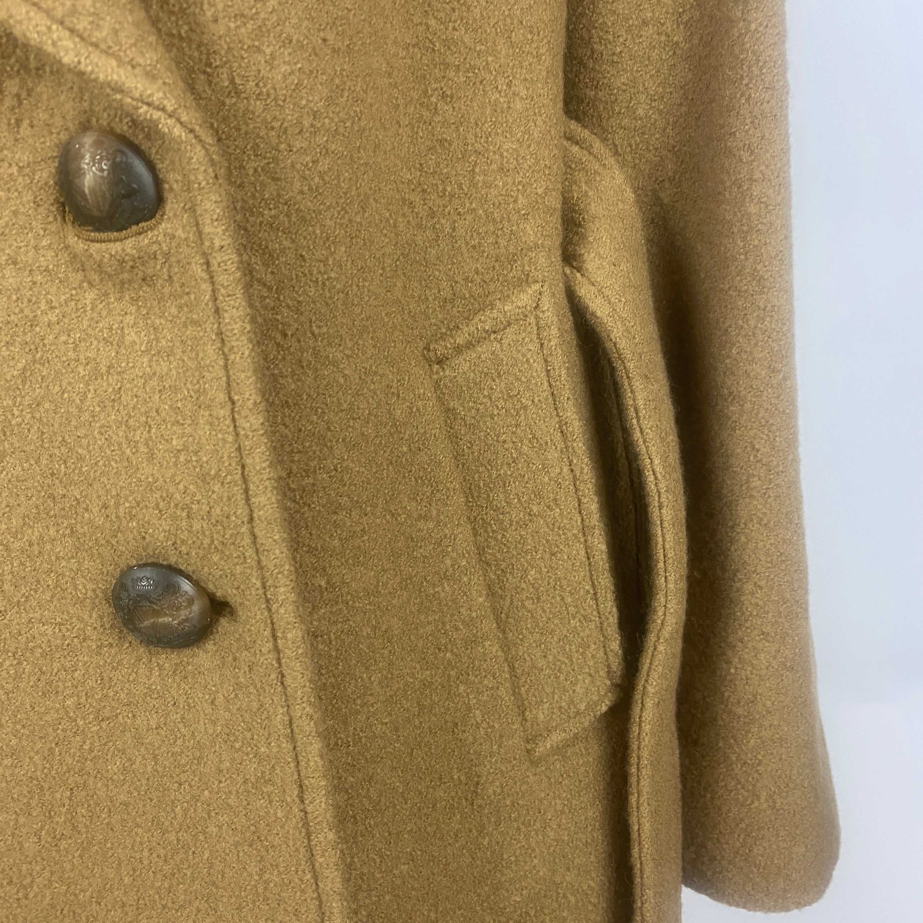Veronica Beard New £1600 Camel Boucle Wool Della Dickey Coat S