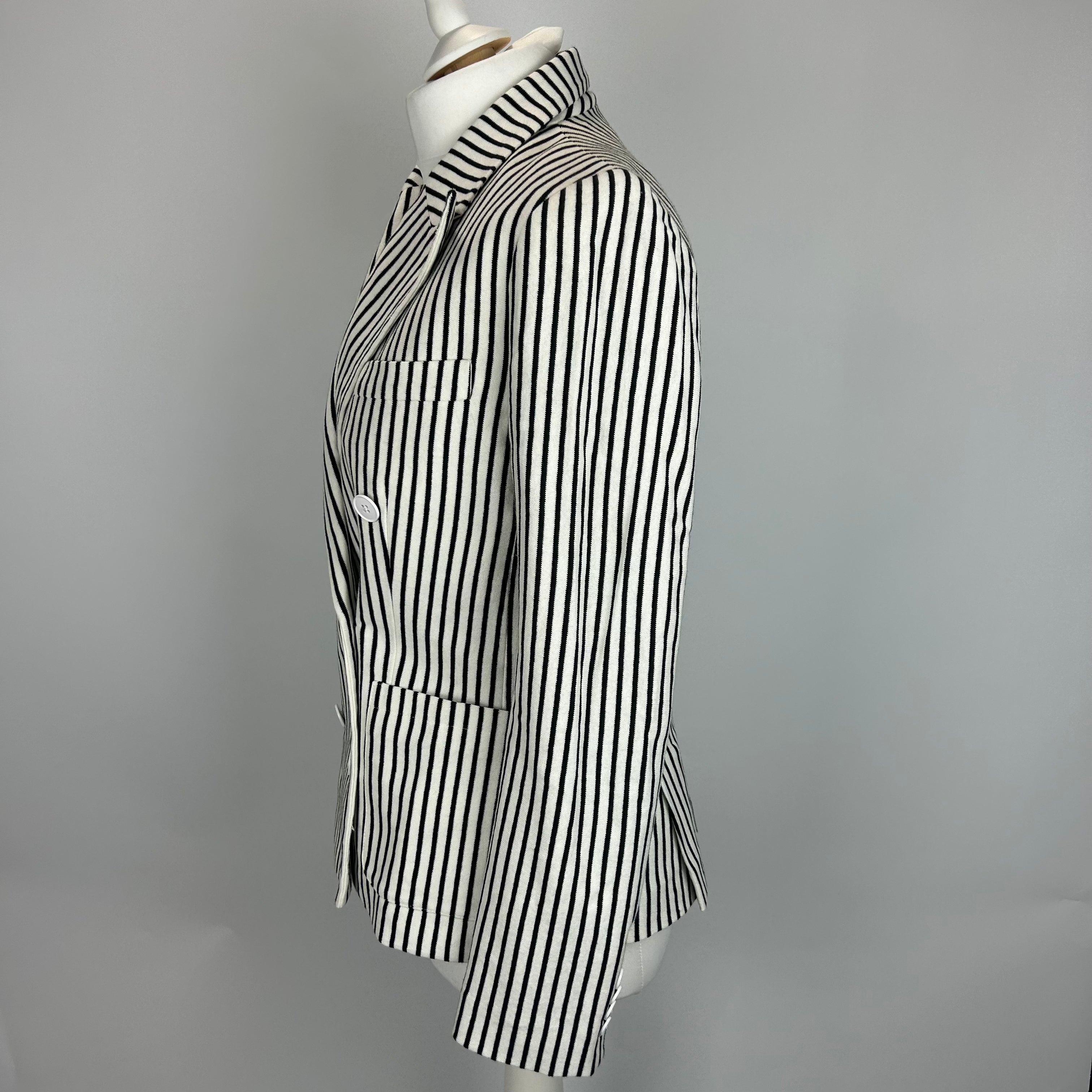 Polo Ralph Lauren New Monochrome Pinstripe Jersey Jacket XS