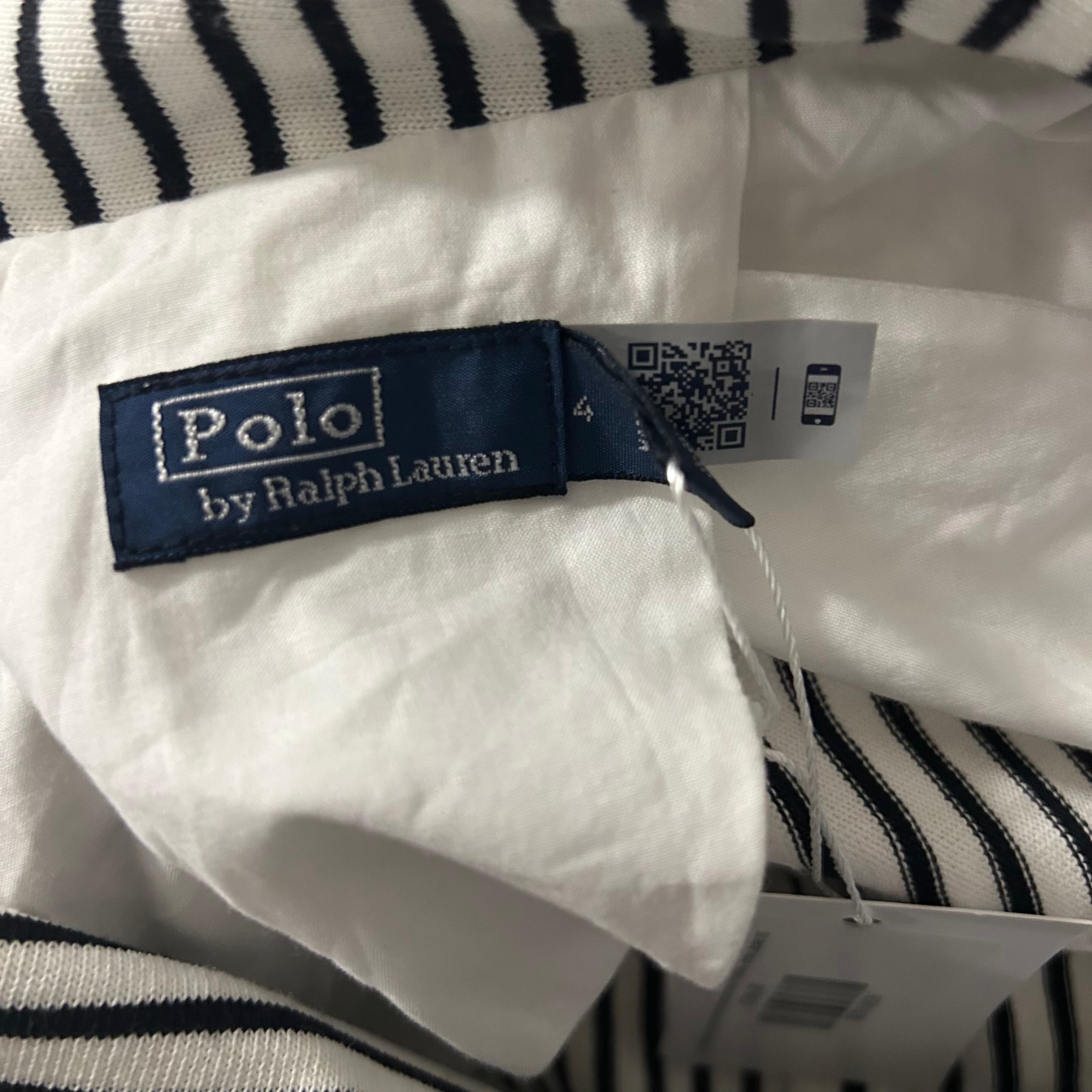 Polo Ralph Lauren New Monochrome Pinstripe Jersey Jacket XS