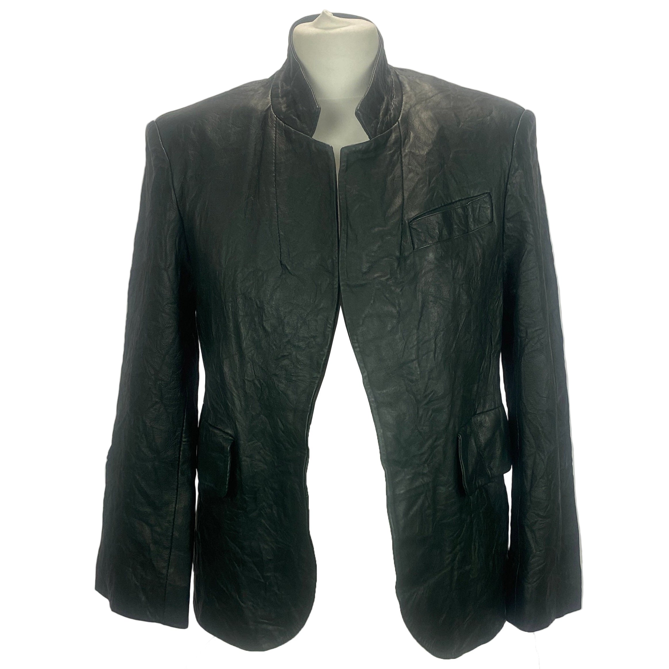 Zadig & Voltaire New £665 Forest Green Veryn Leather Jacket S
