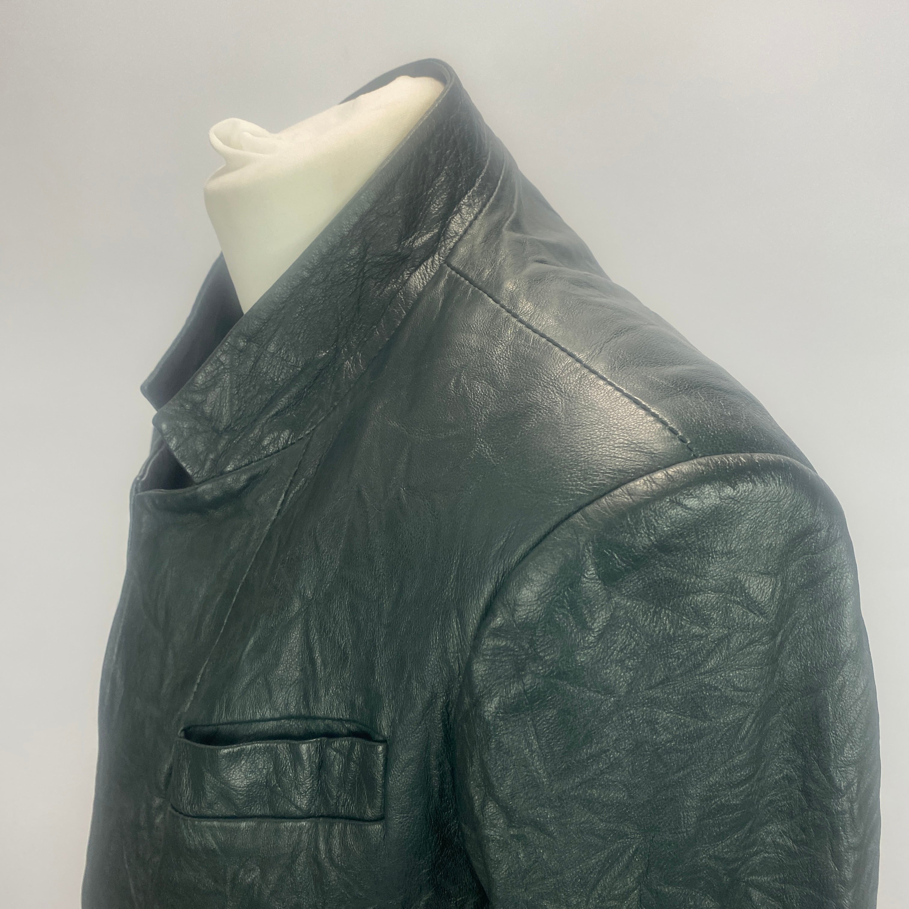 Zadig & Voltaire New £665 Forest Green Veryn Leather Jacket S
