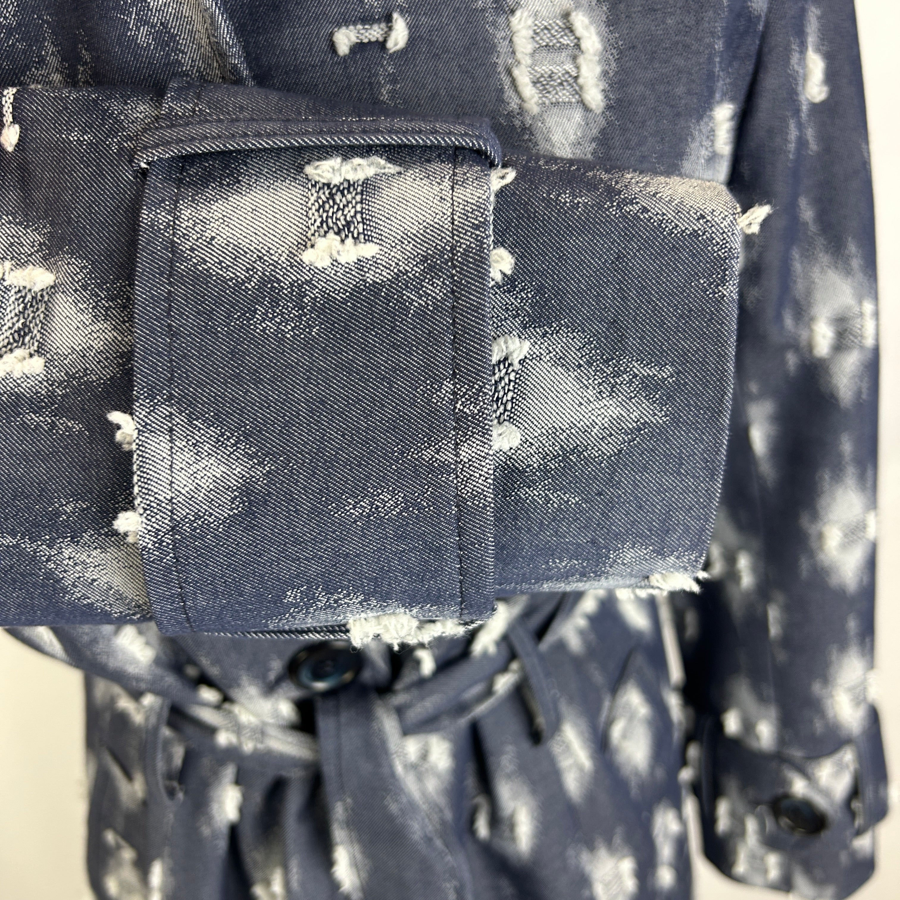 James Lakeland New £375 Blue Print Trench Coat XS