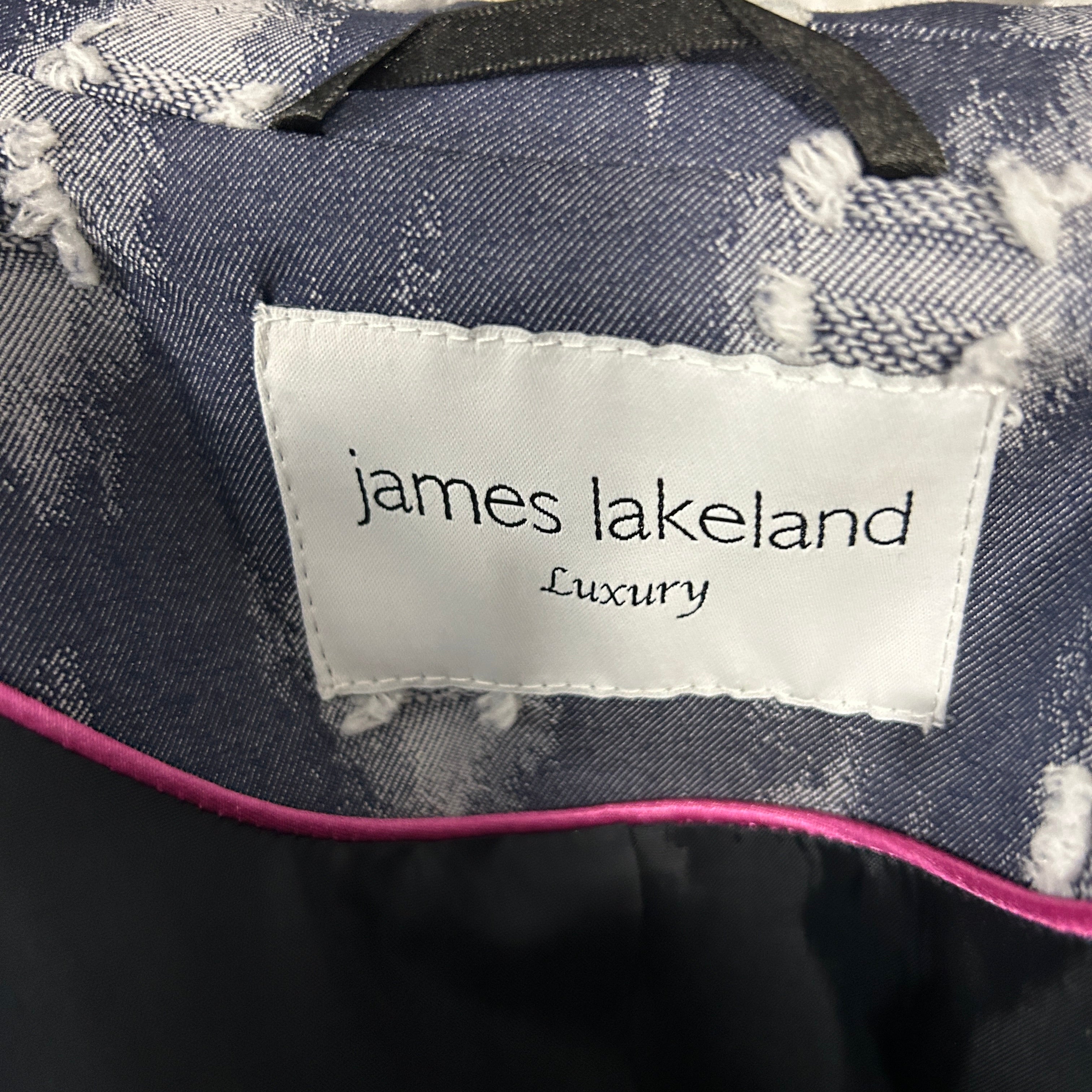 James Lakeland New £375 Blue Print Trench Coat XS