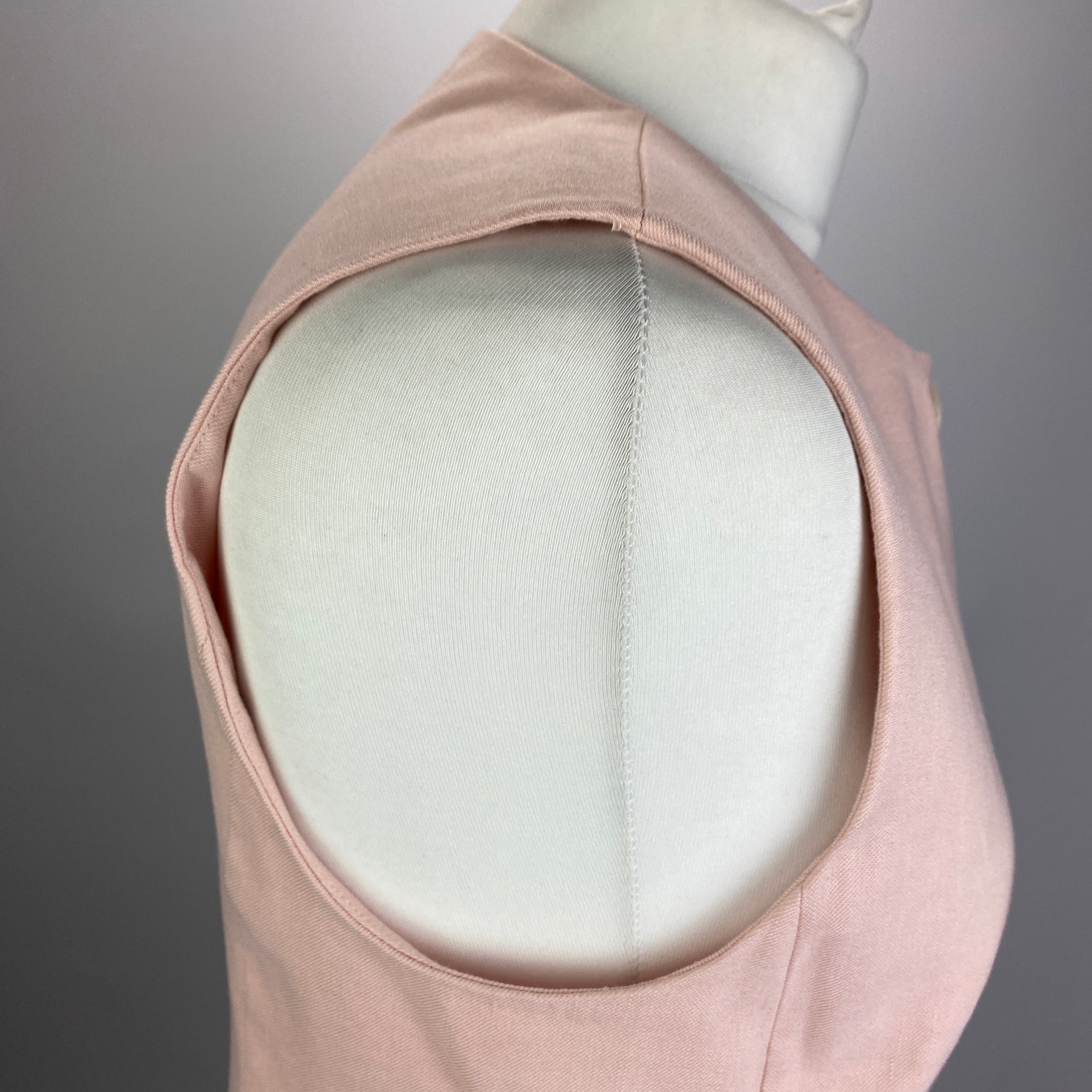 Veronica Beard New £420 Pink Linen Waistcoat M