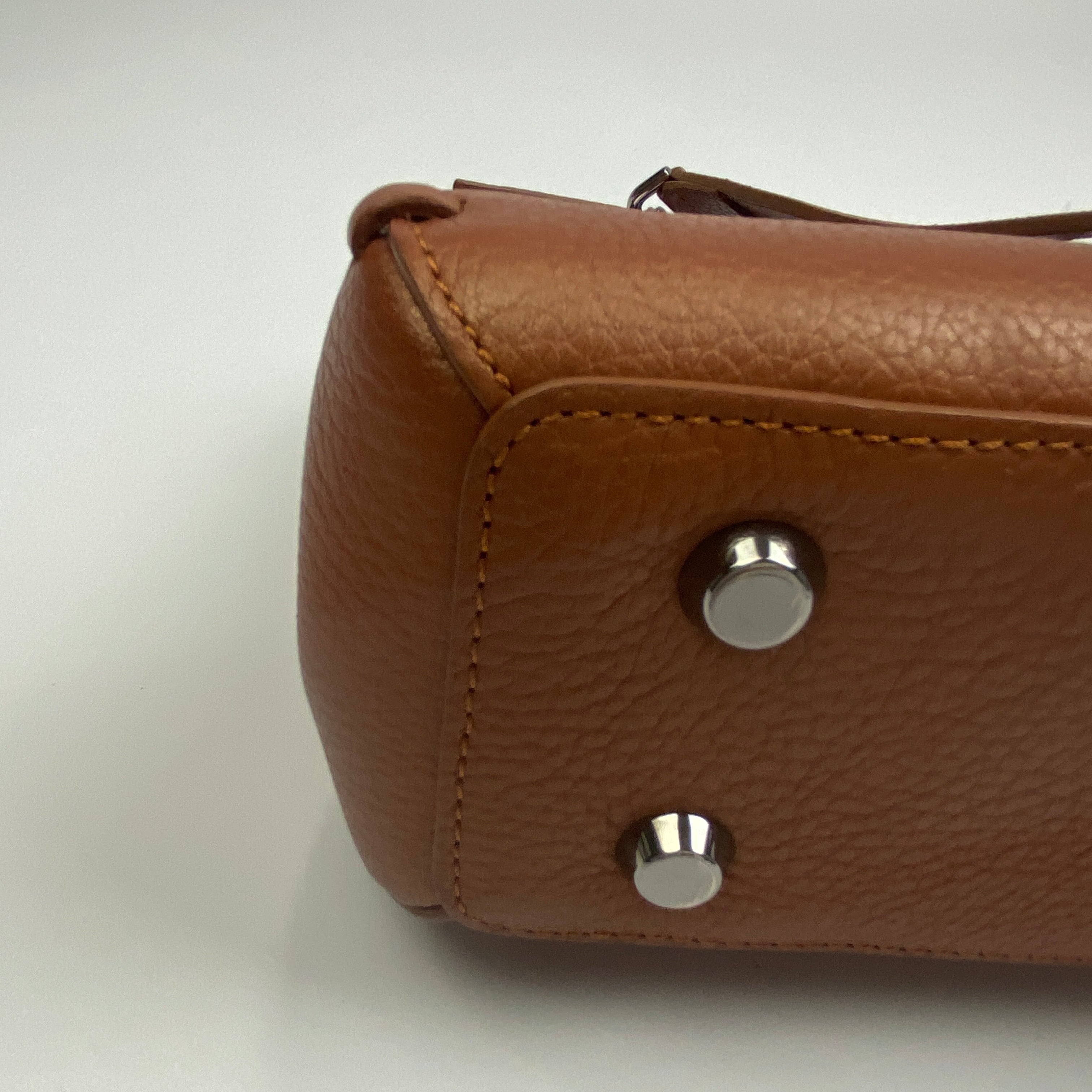 Longchamp New Madeleine Brown Leather Shoulder Bag