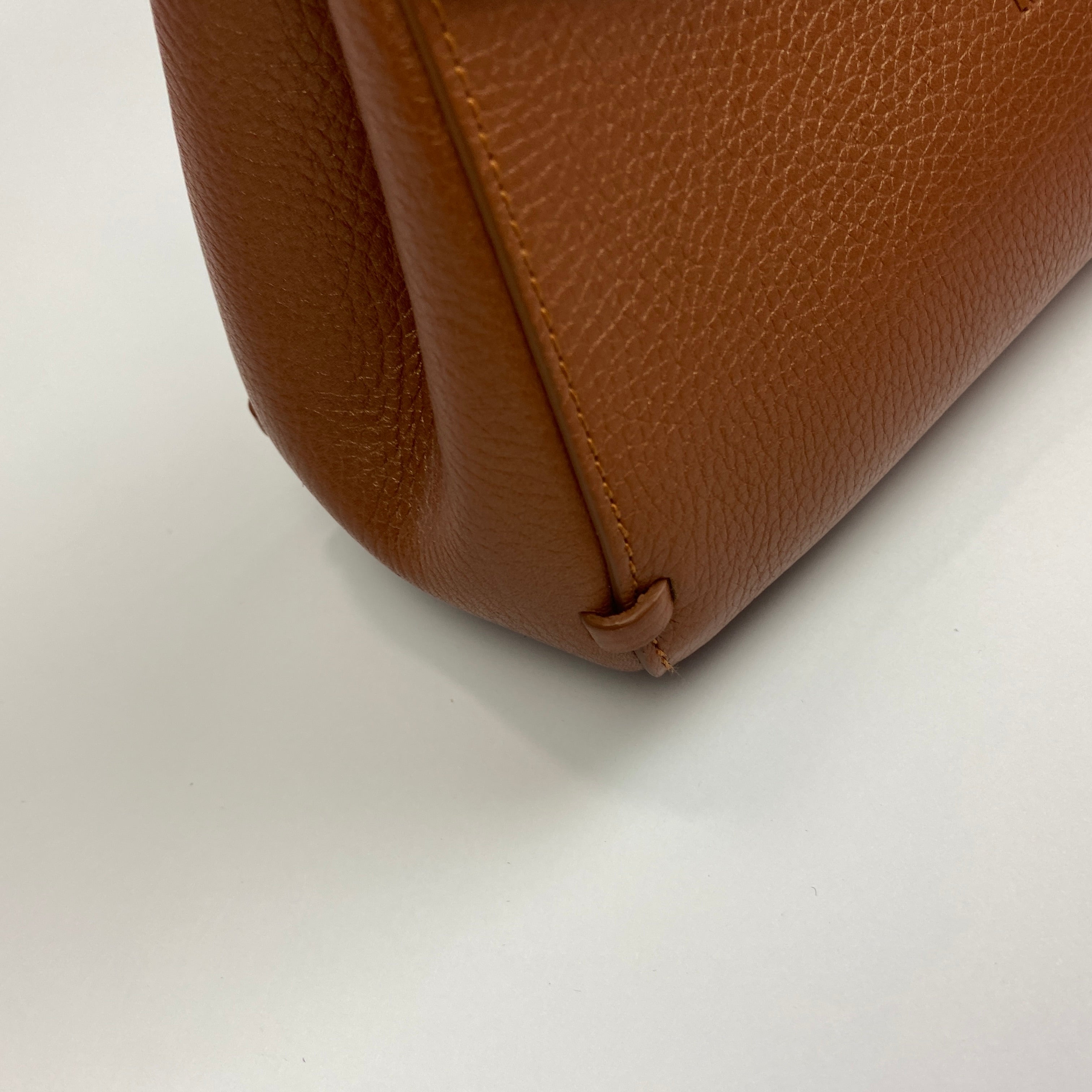 Longchamp New Madeleine Brown Leather Shoulder Bag
